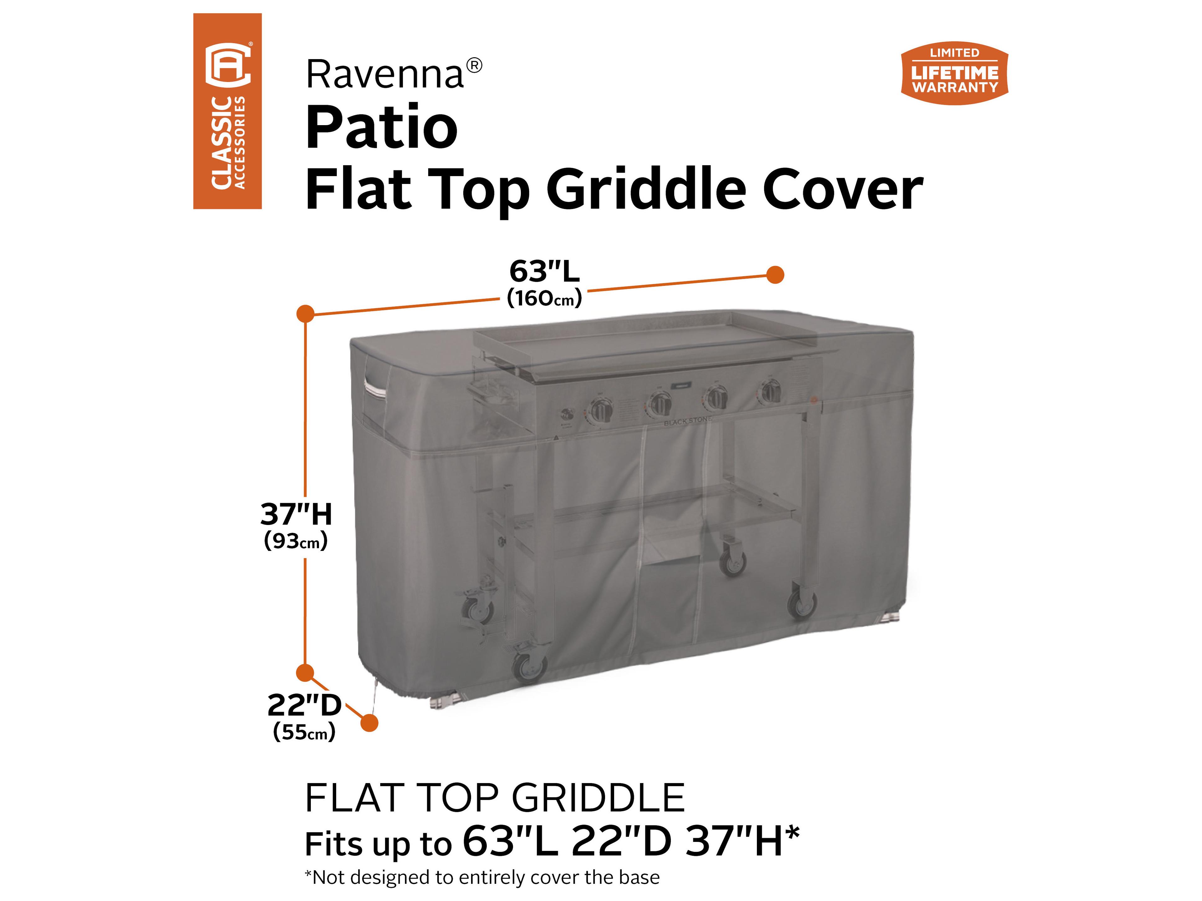 Duck Covers Ravenna Dark Taupe 63 Inch Flat Top Griddle Cover