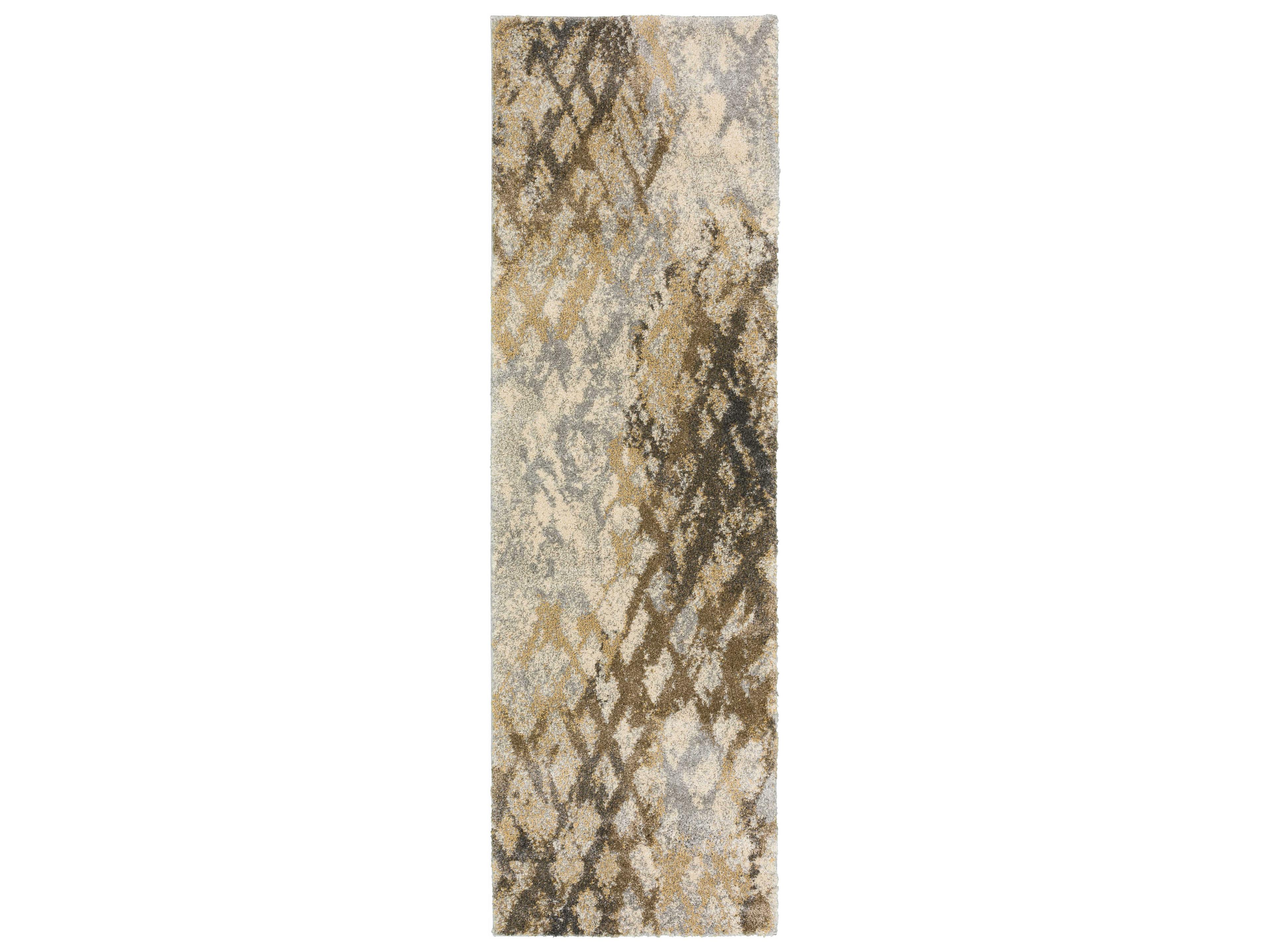 Barkley Shag Geometric Runner Area Rug