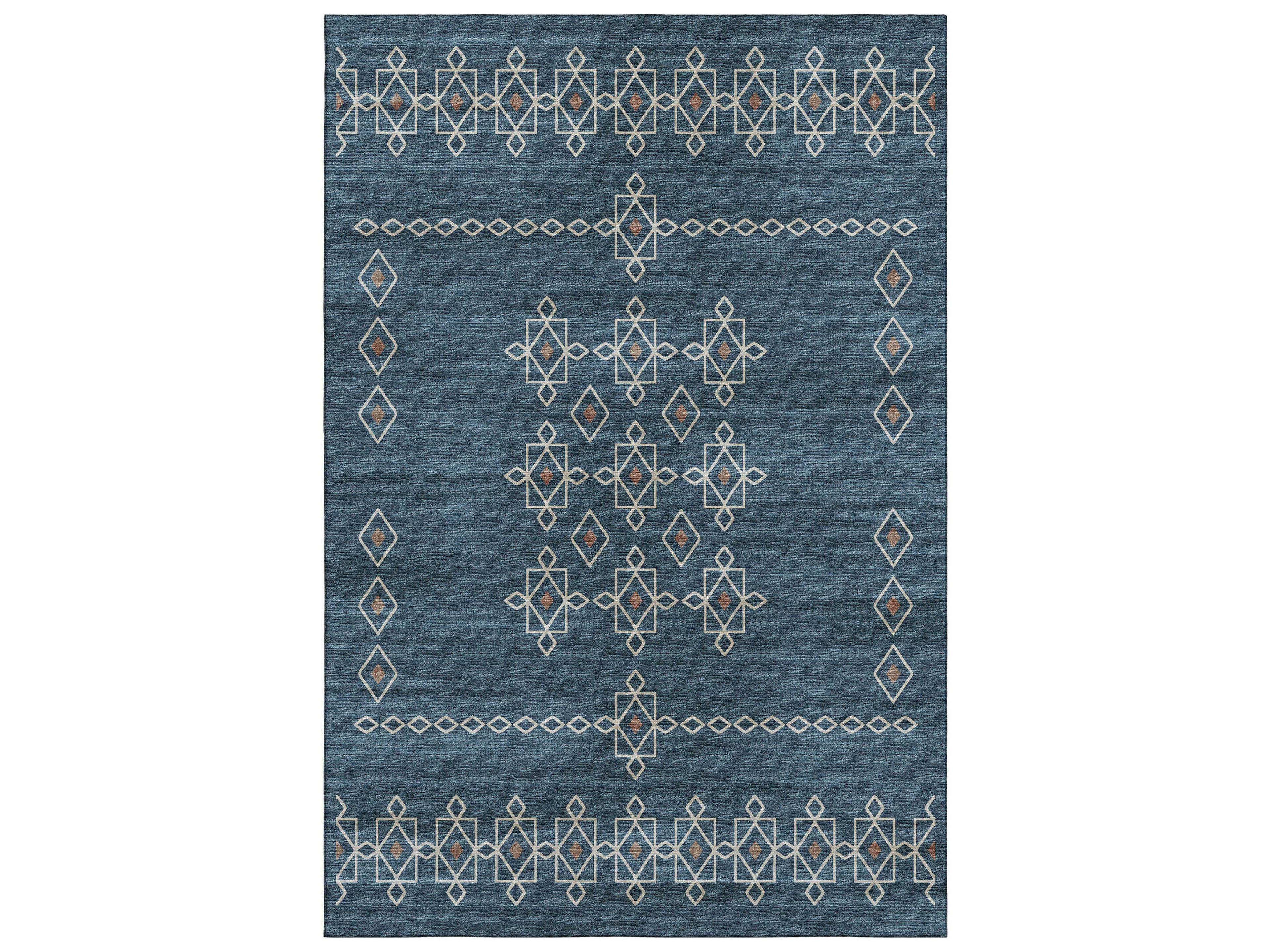 Mayfield AMF109 Blue Abstract Area Rug