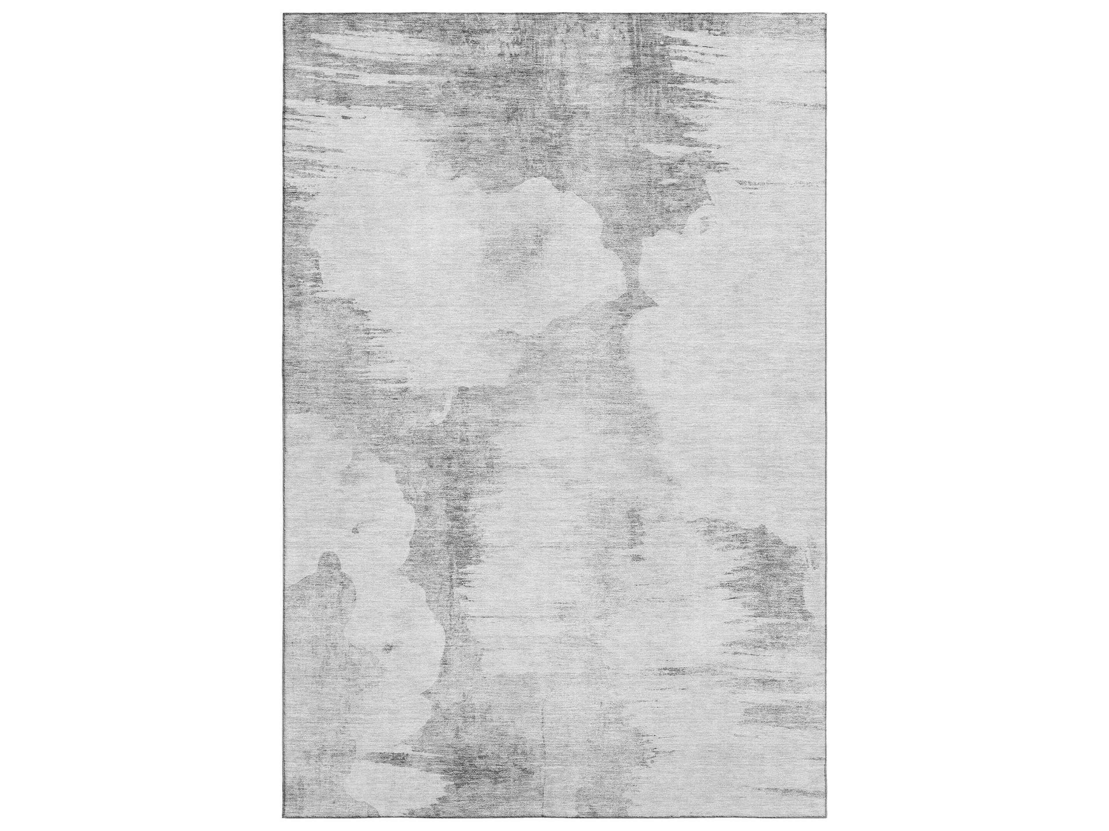 Mayfield Area Rug in Silver Machine Washable