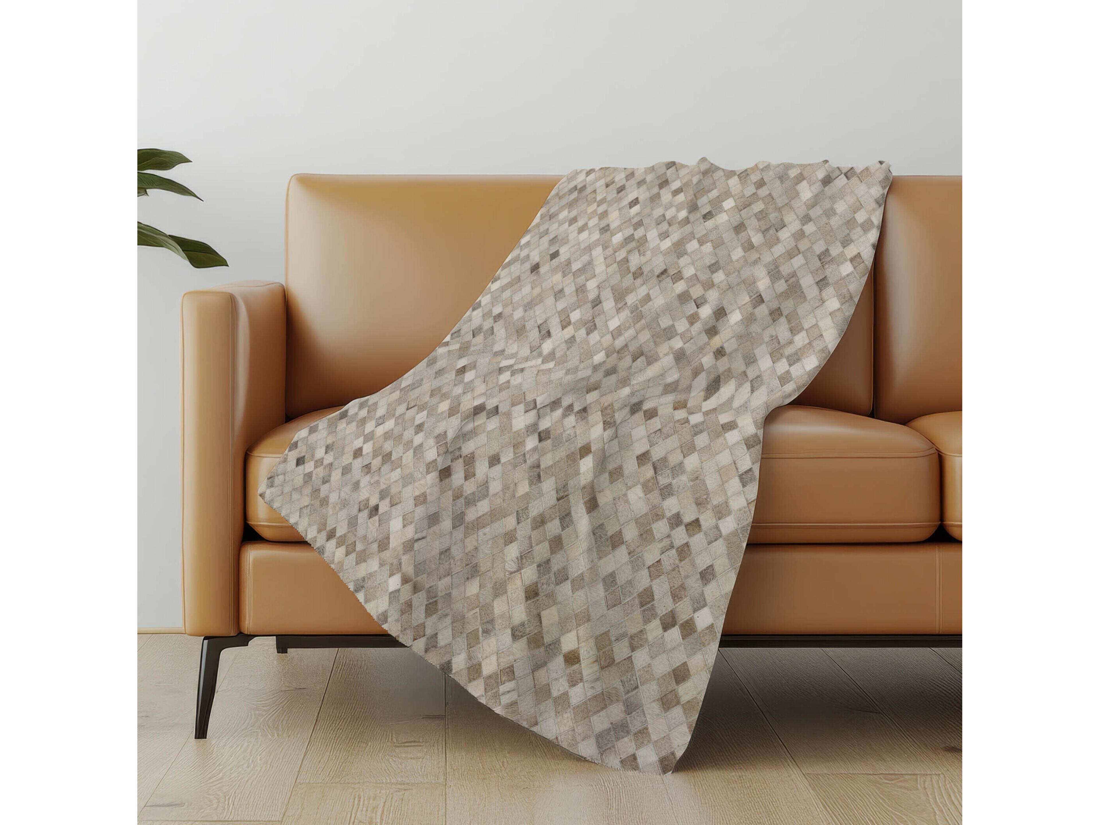 Dalyn Sherpa Gray Polyester Throw