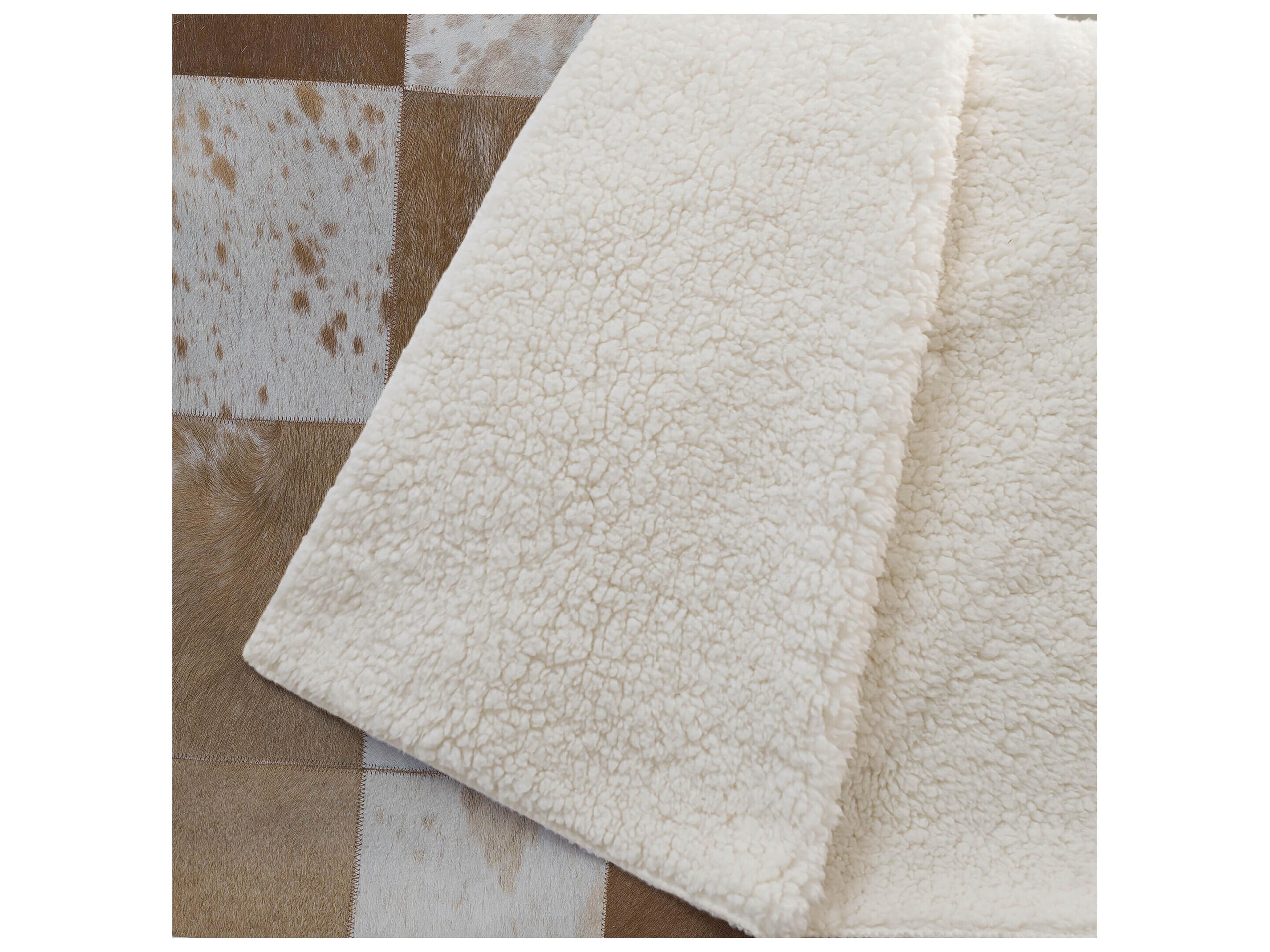 Dalyn Sherpa Brown Polyester Throw