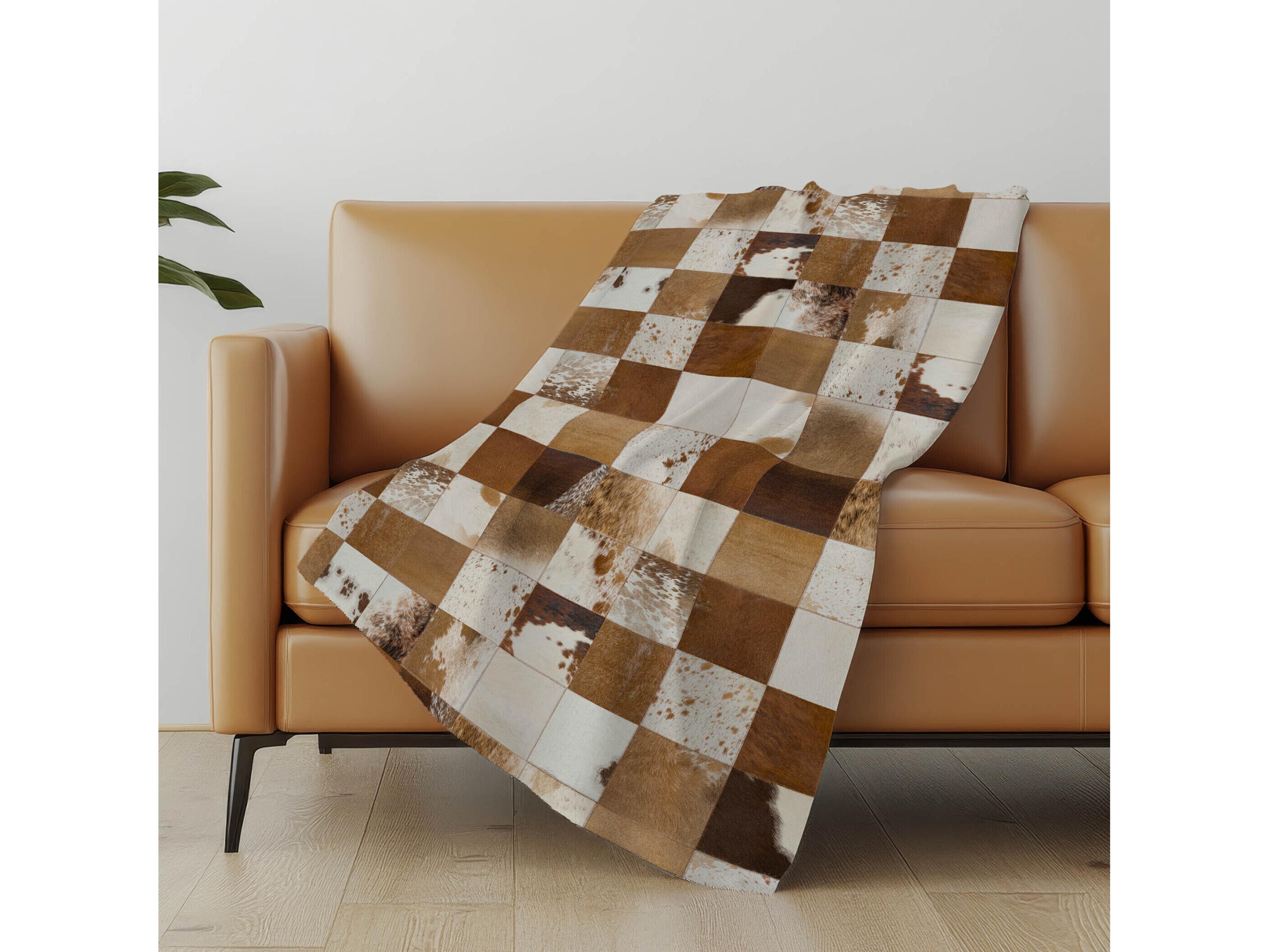 Dalyn Sherpa Brown Polyester Throw