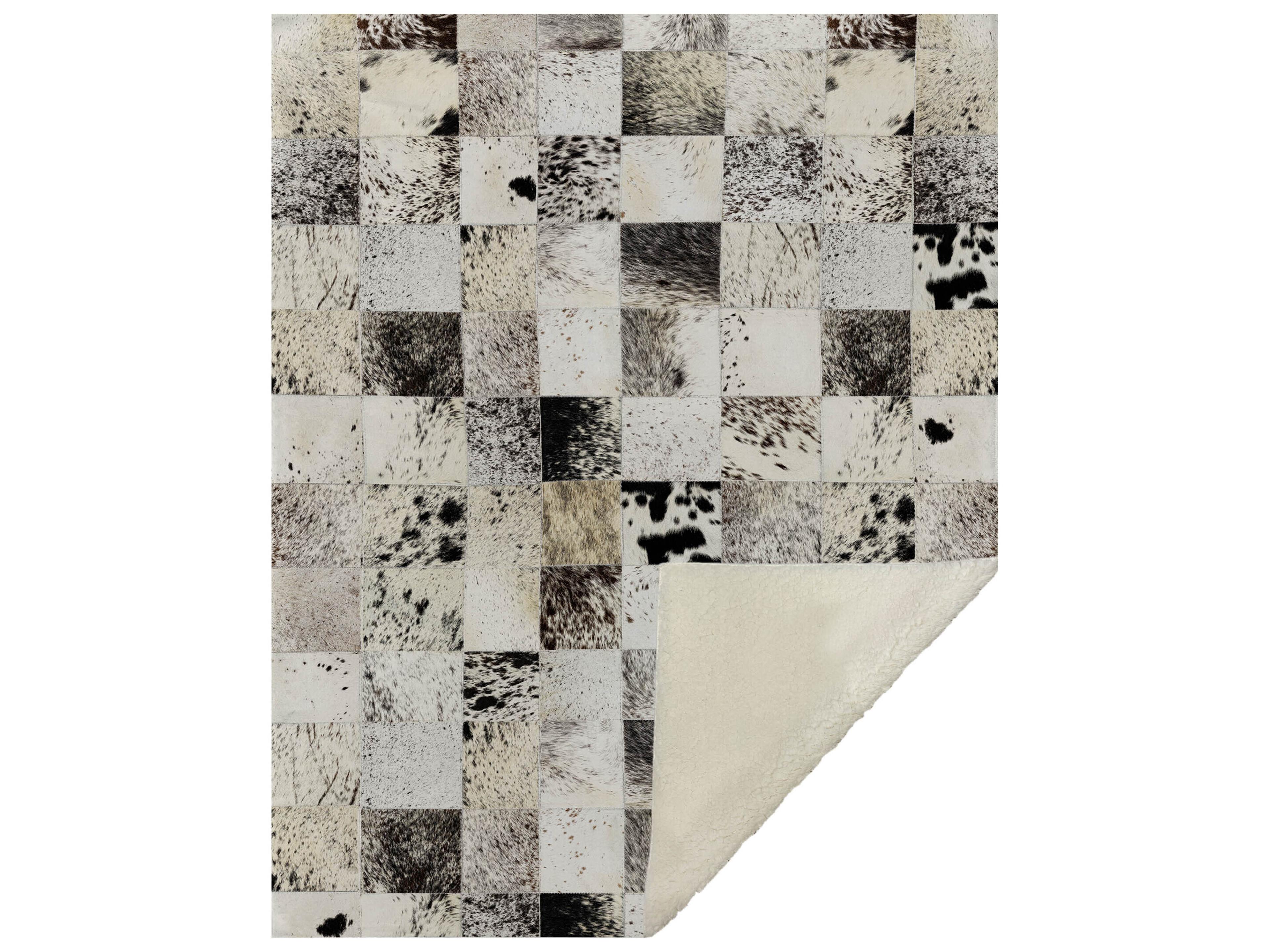 Sherpa Black Polyester Throw