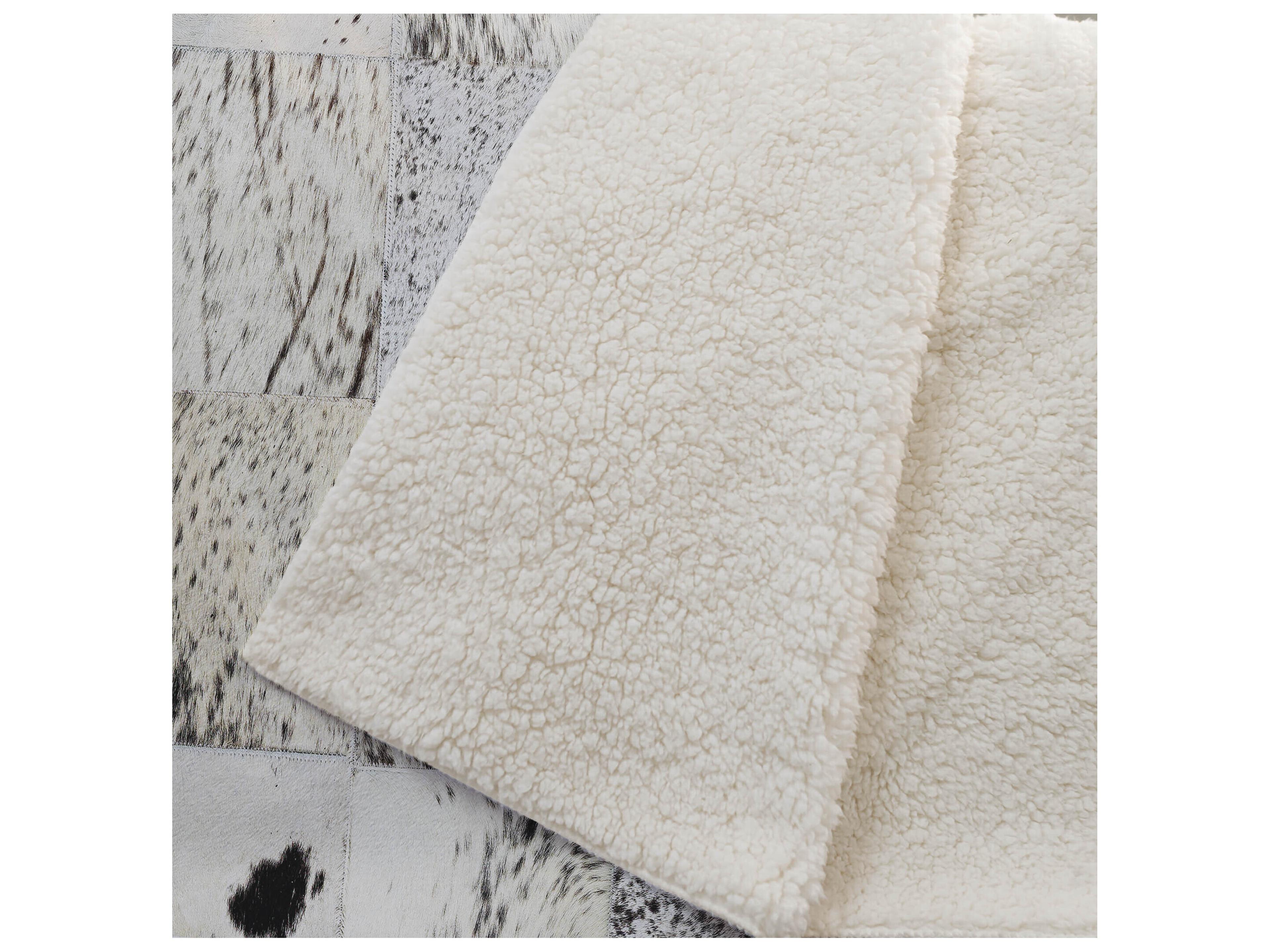 Dalyn Sherpa Black Polyester Throw