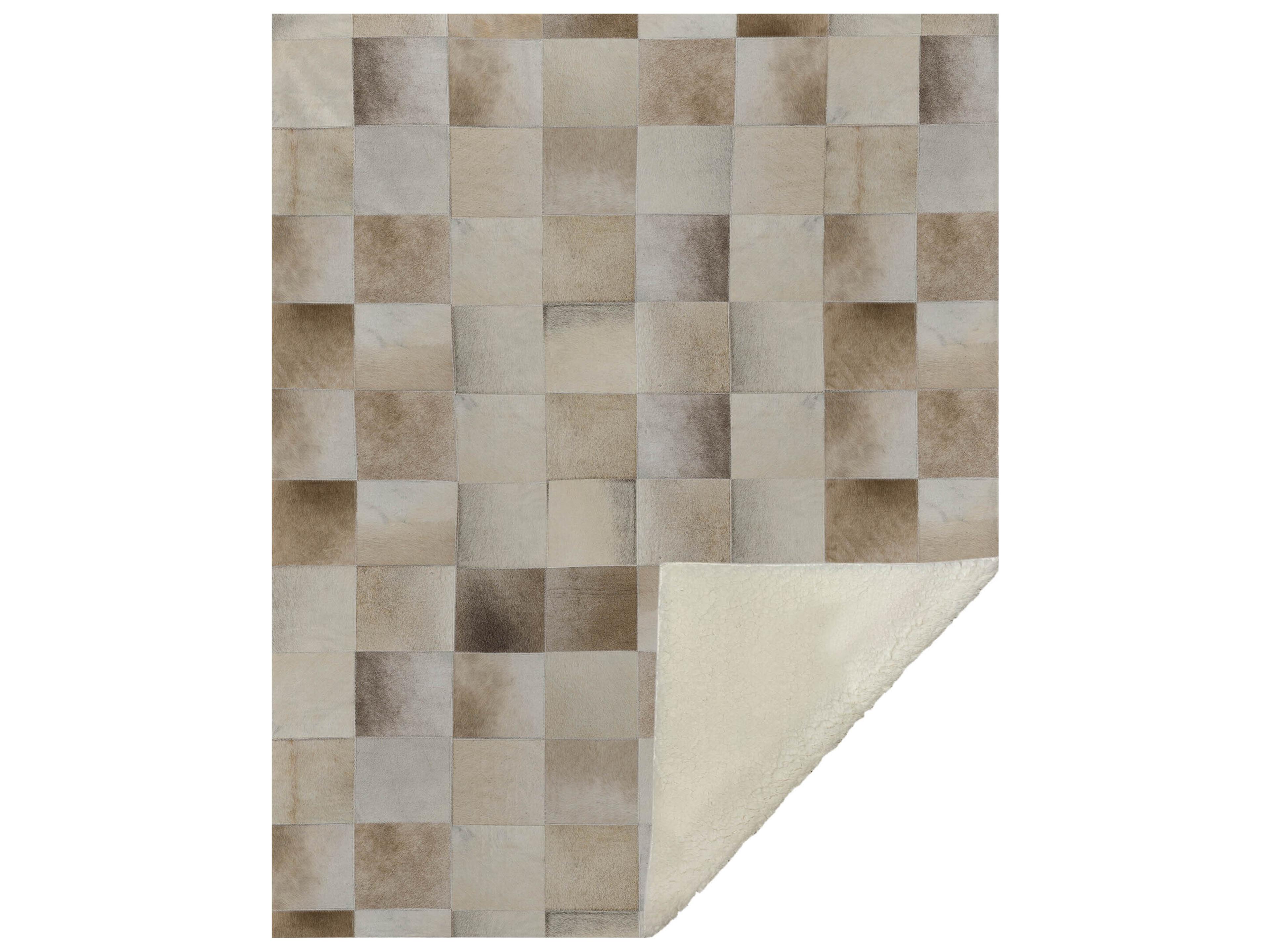 Sherpa Taupe Polyester Throw