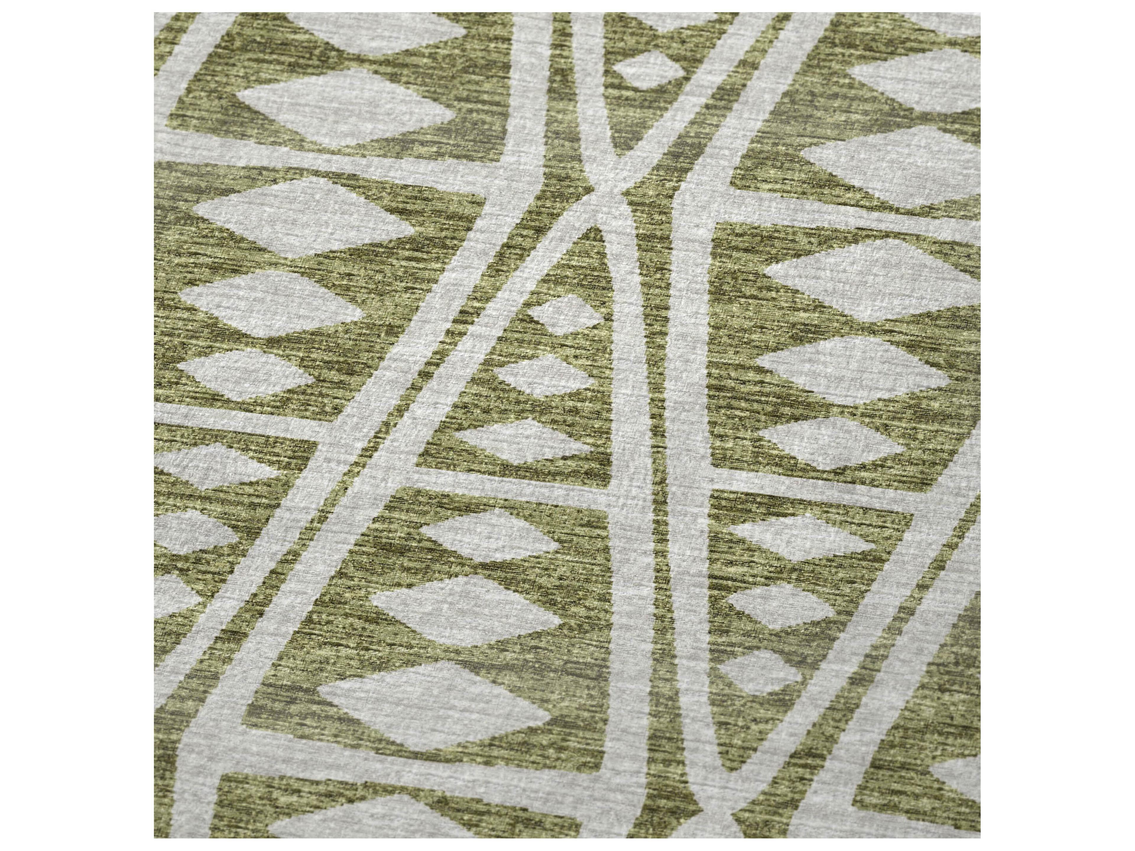 Dalyn Sherpa Green Polyester Throw