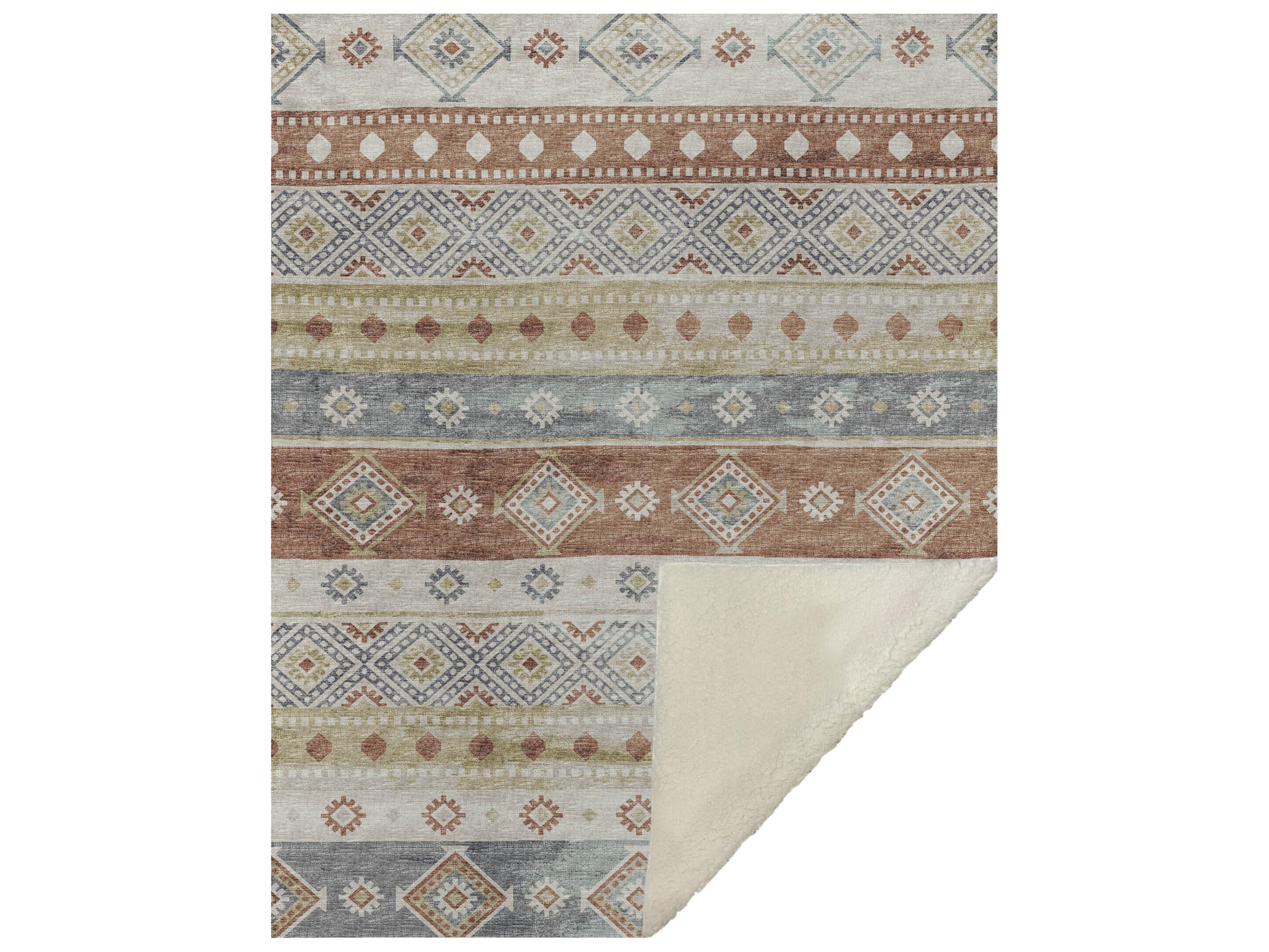 Sherpa Multi Polyester Throw