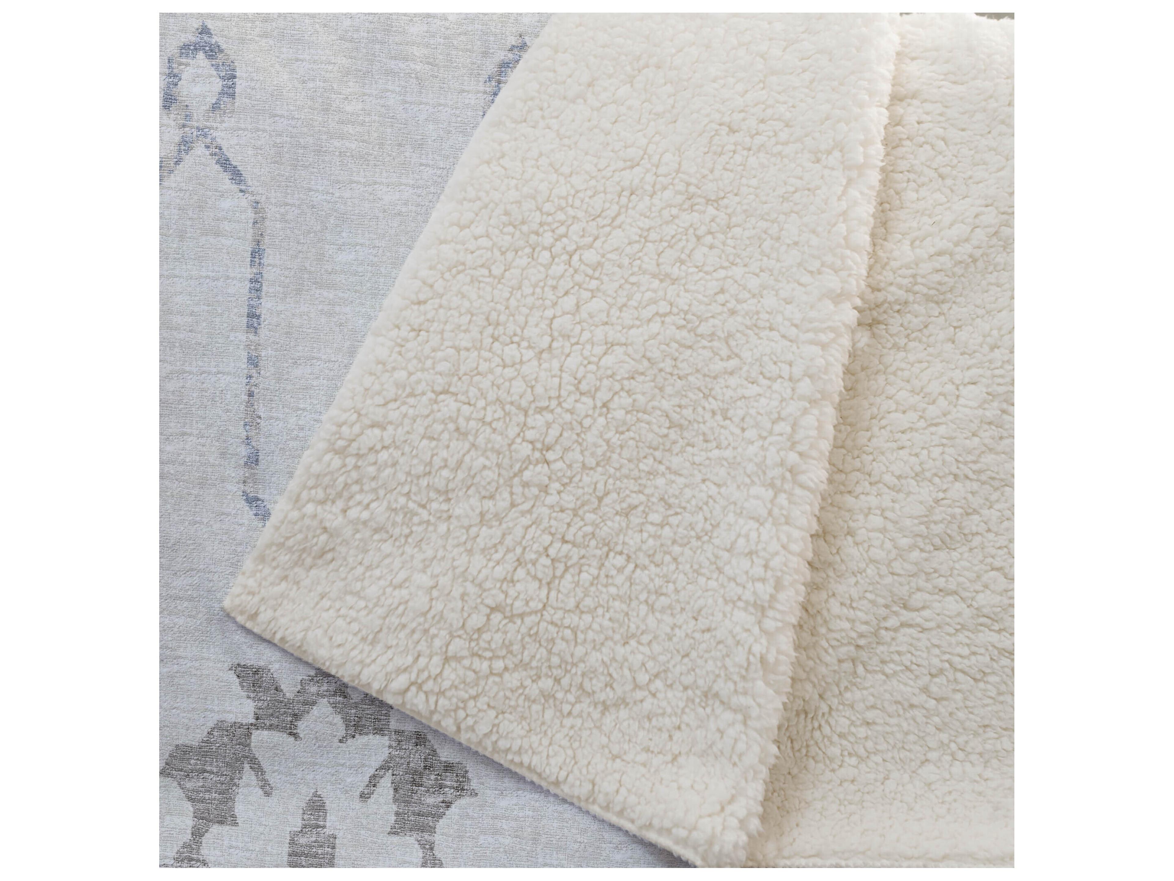 Dalyn Sherpa Neutral Polyester Throw