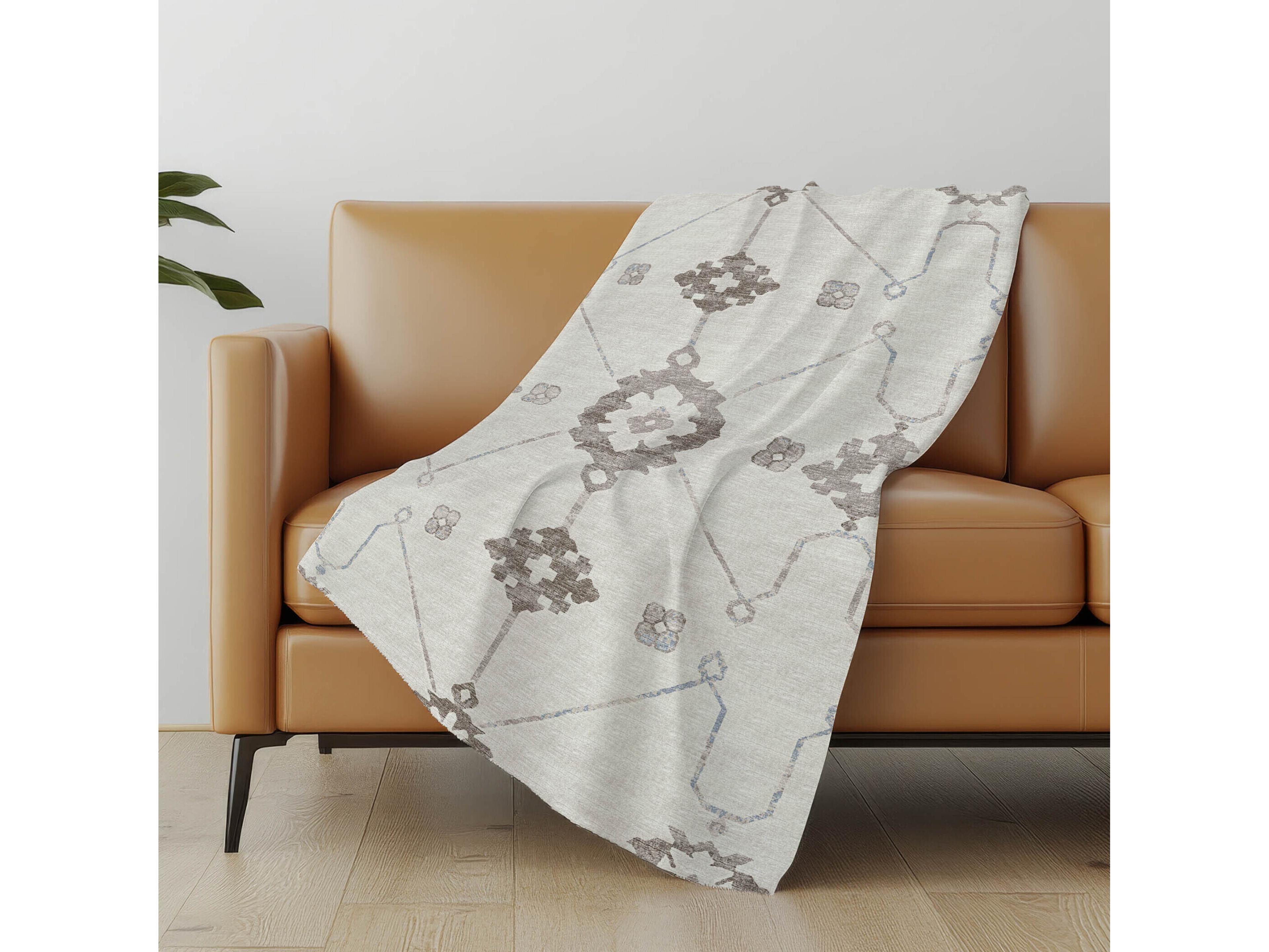 Dalyn Sherpa Neutral Polyester Throw