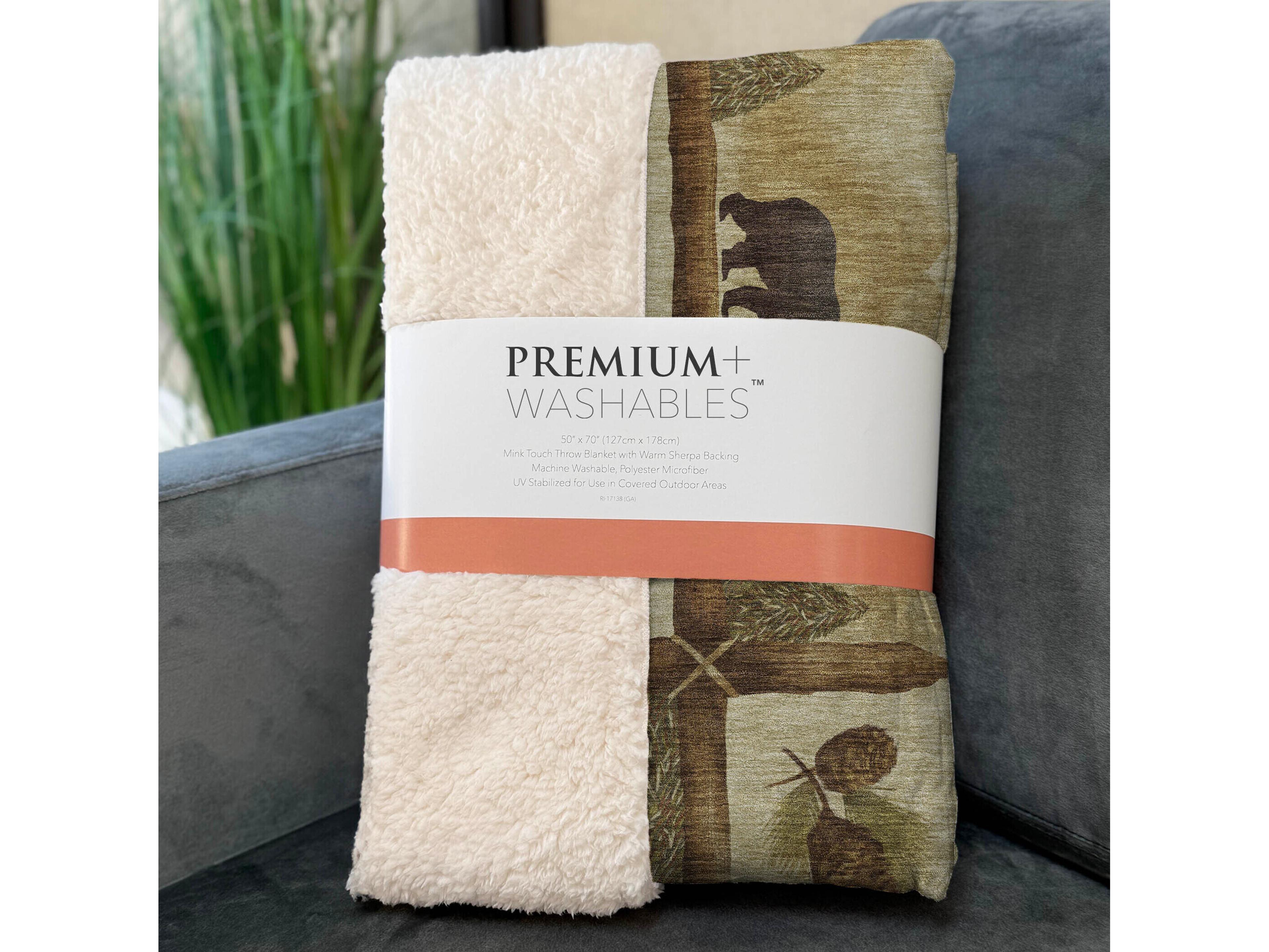 Dalyn Sherpa Beige Polyester Throw