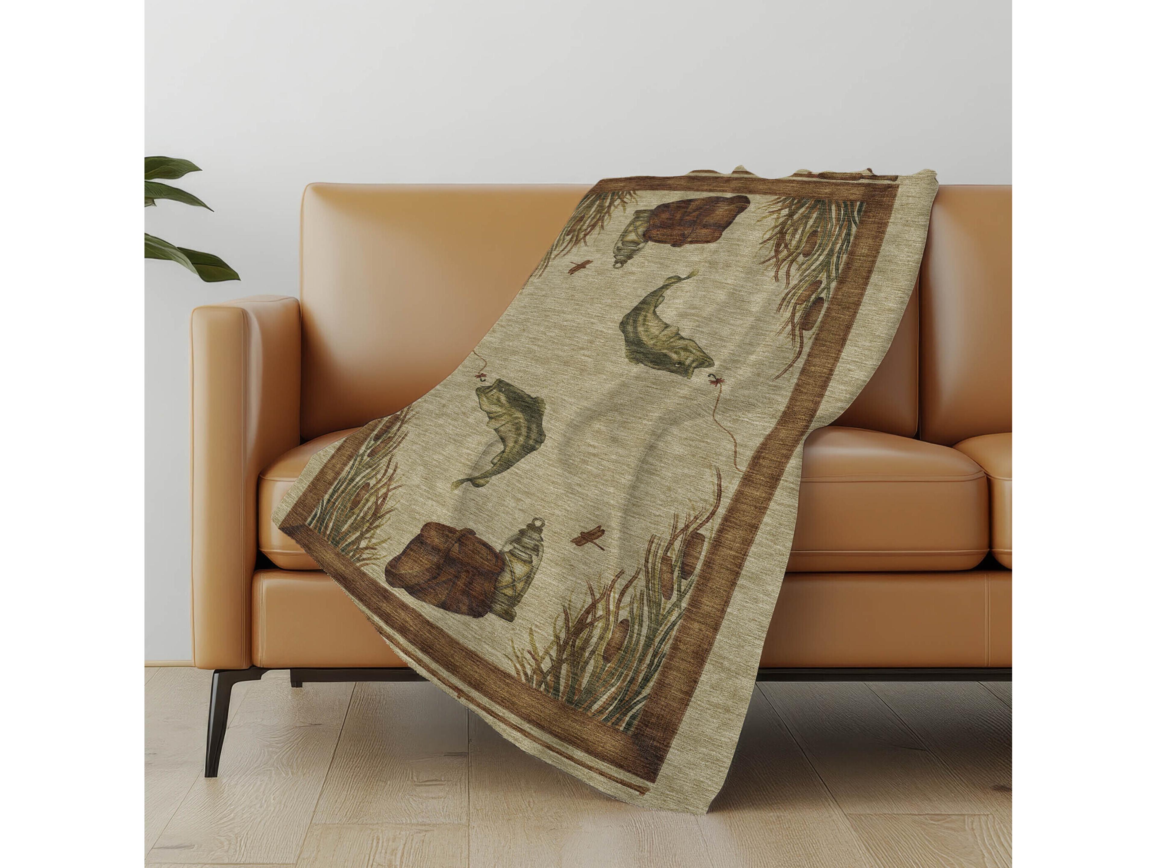 Dalyn Sherpa Beige Polyester Throw