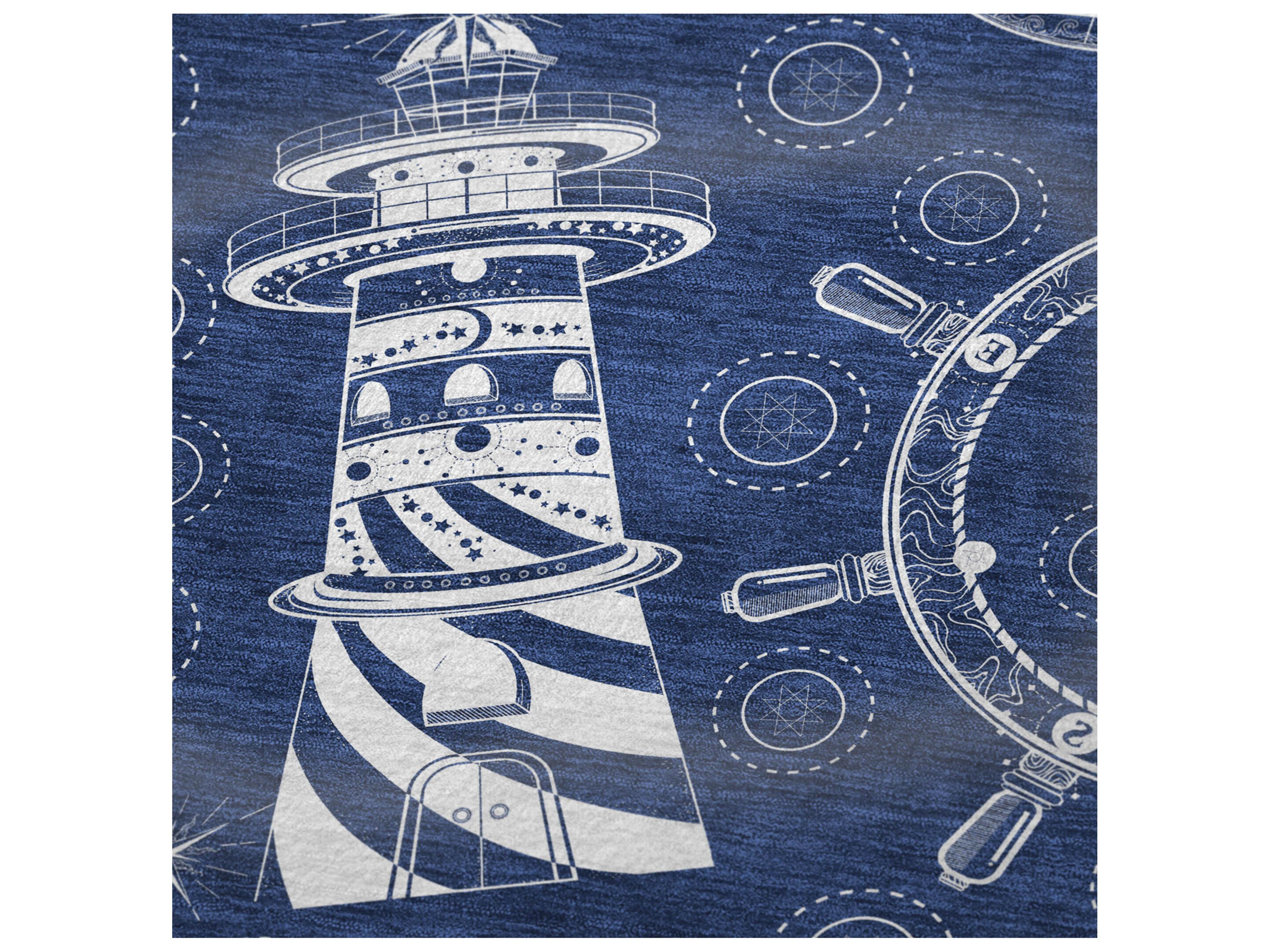 Dalyn Sherpa Blue Polyester Throw