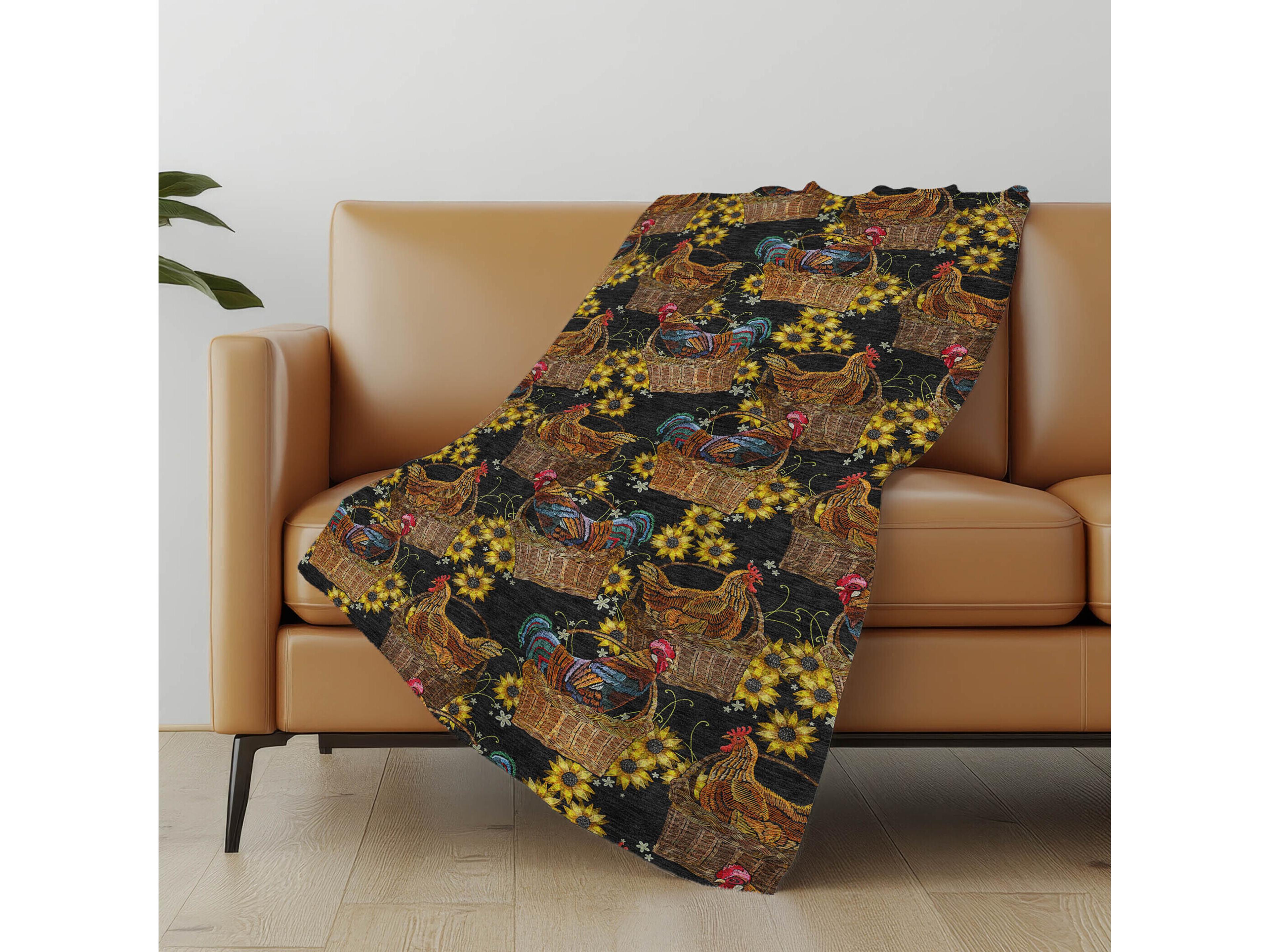 Dalyn Sherpa Black Polyester Throw