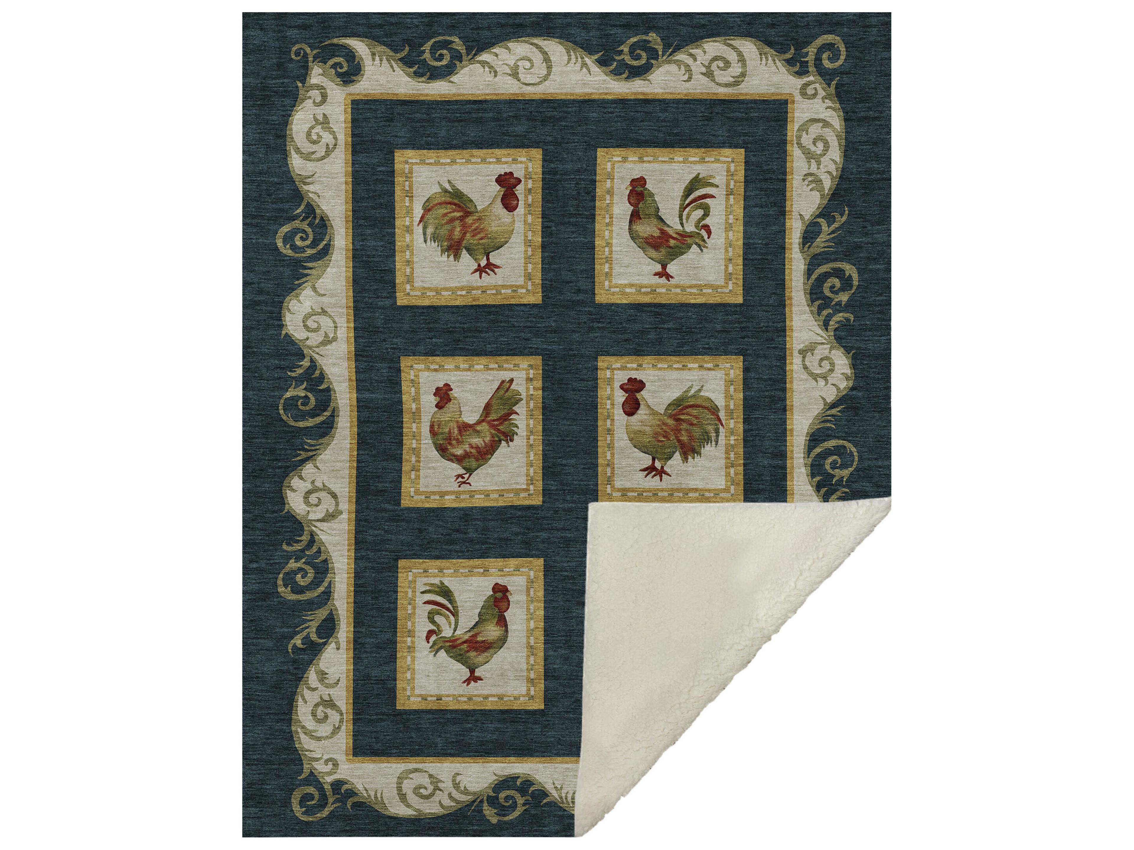 Dalyn Sherpa Black Polyester Throw