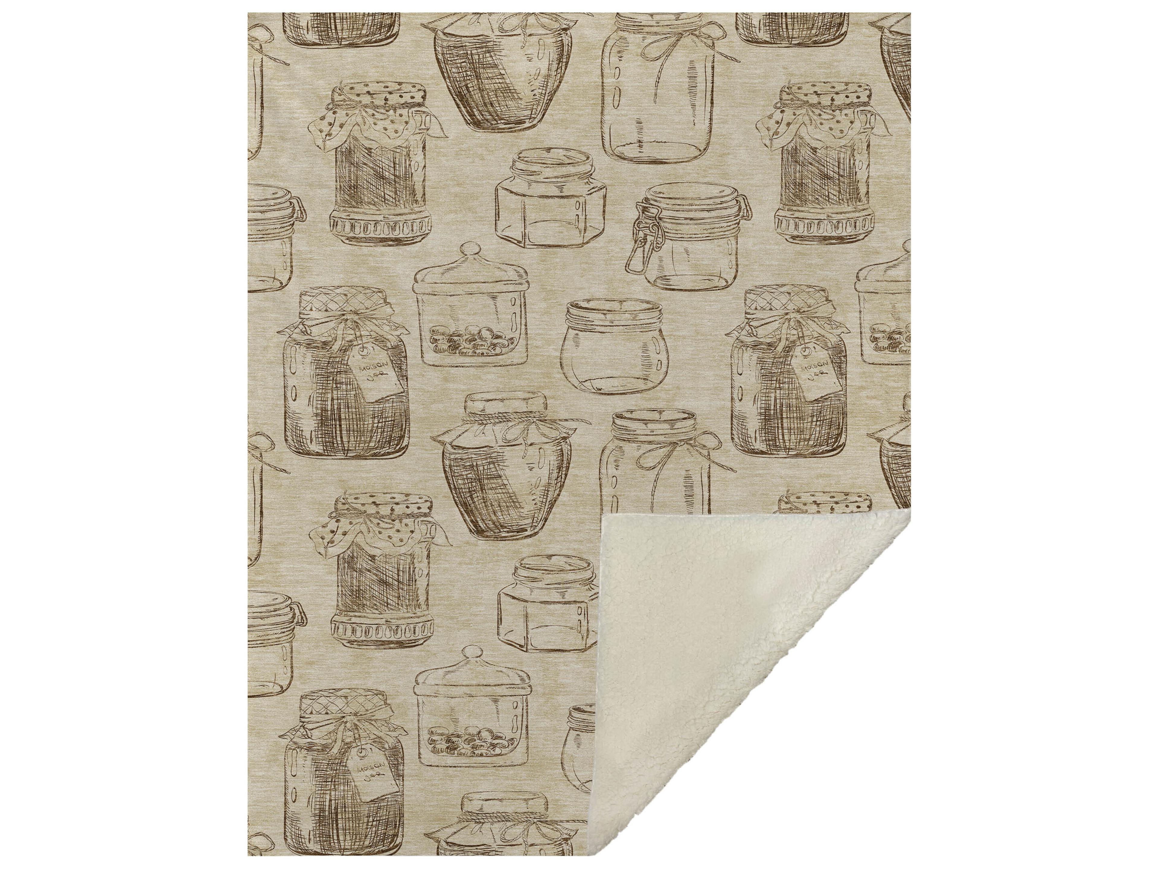 Dalyn Sherpa Ivory Polyester Throw