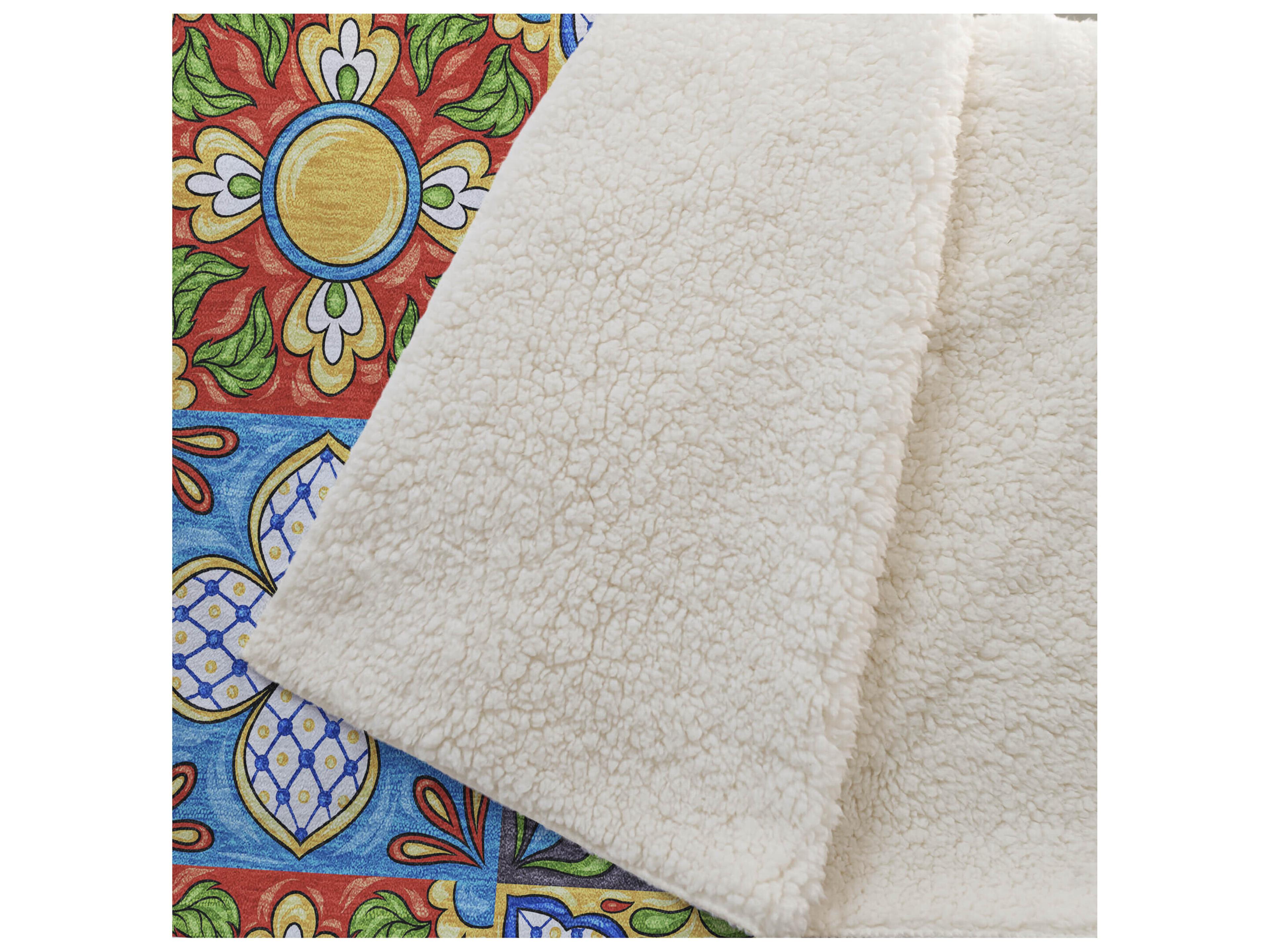 Dalyn Sherpa Multi Polyester Throw