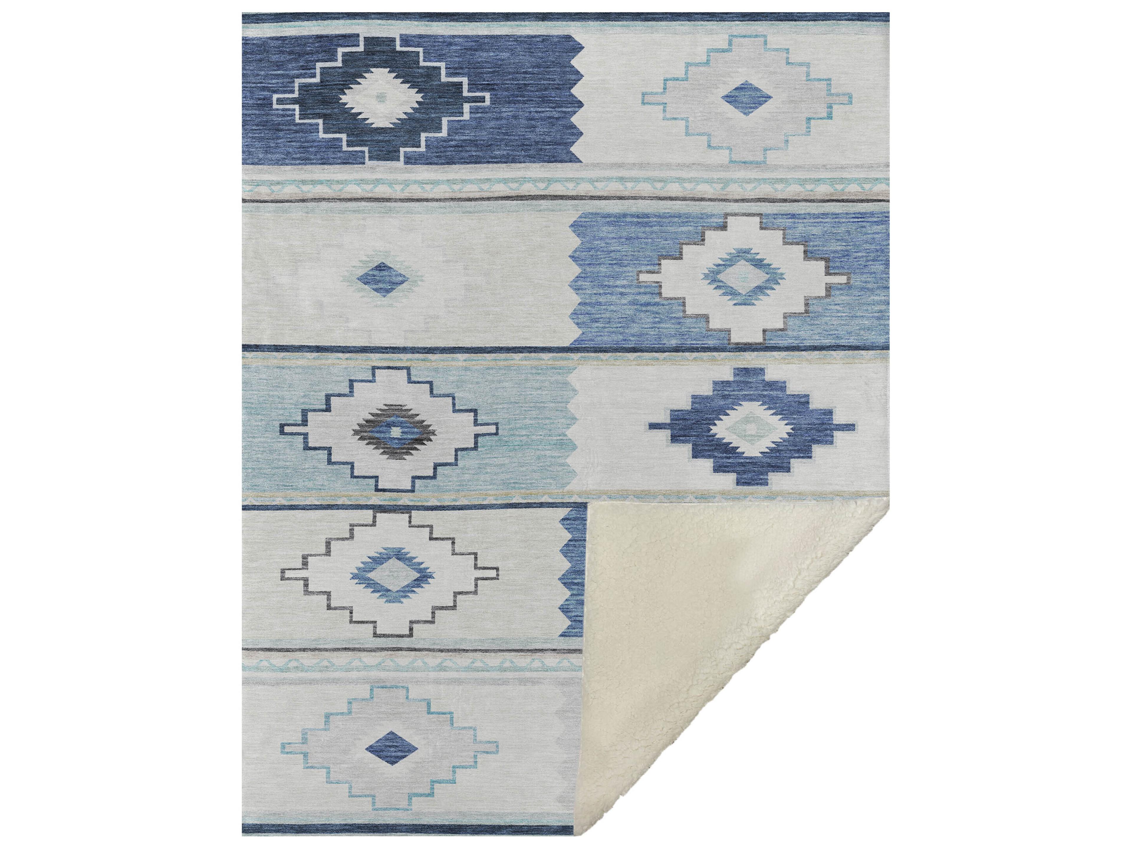 Sherpa Ivory Polyester Throw