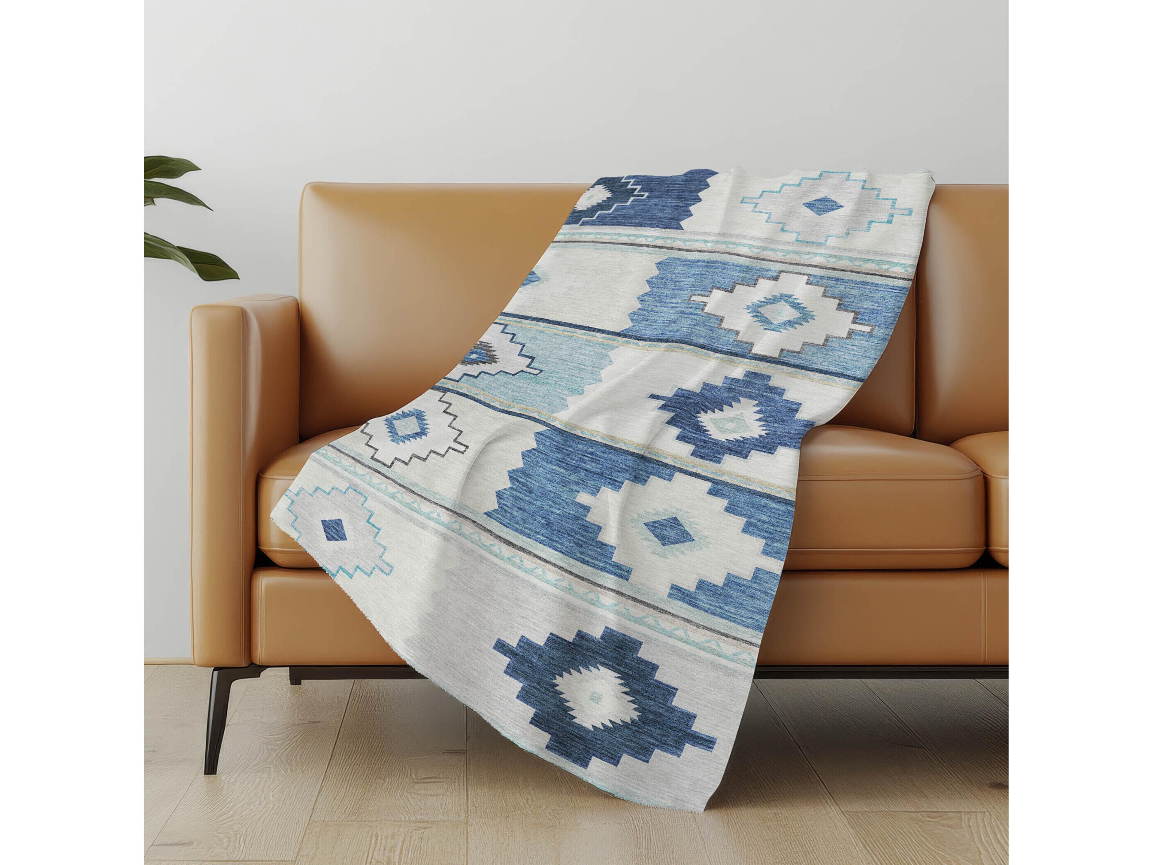 Dalyn Sherpa Ivory Polyester Throw