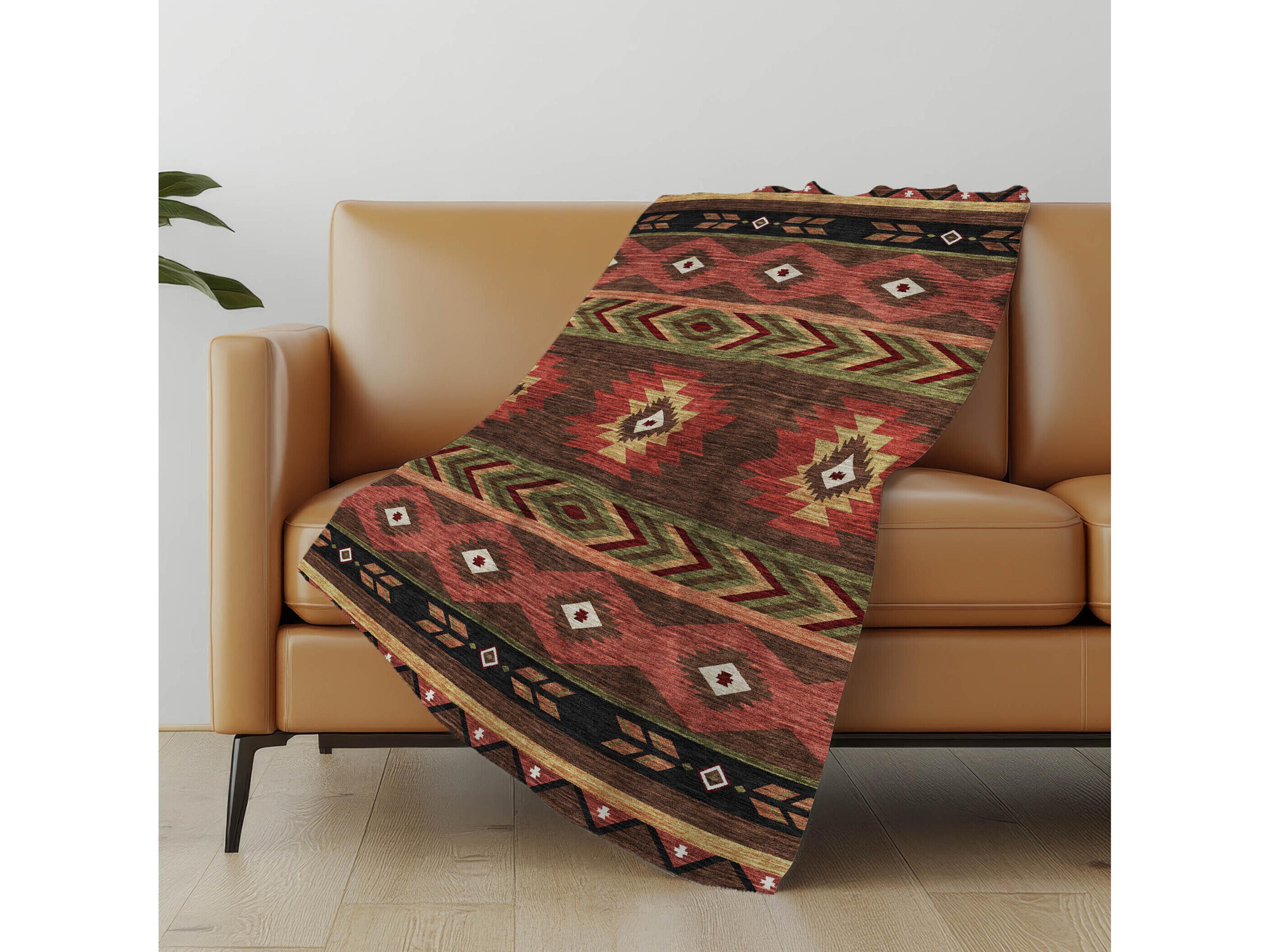 Dalyn Sherpa Brown Polyester Throw