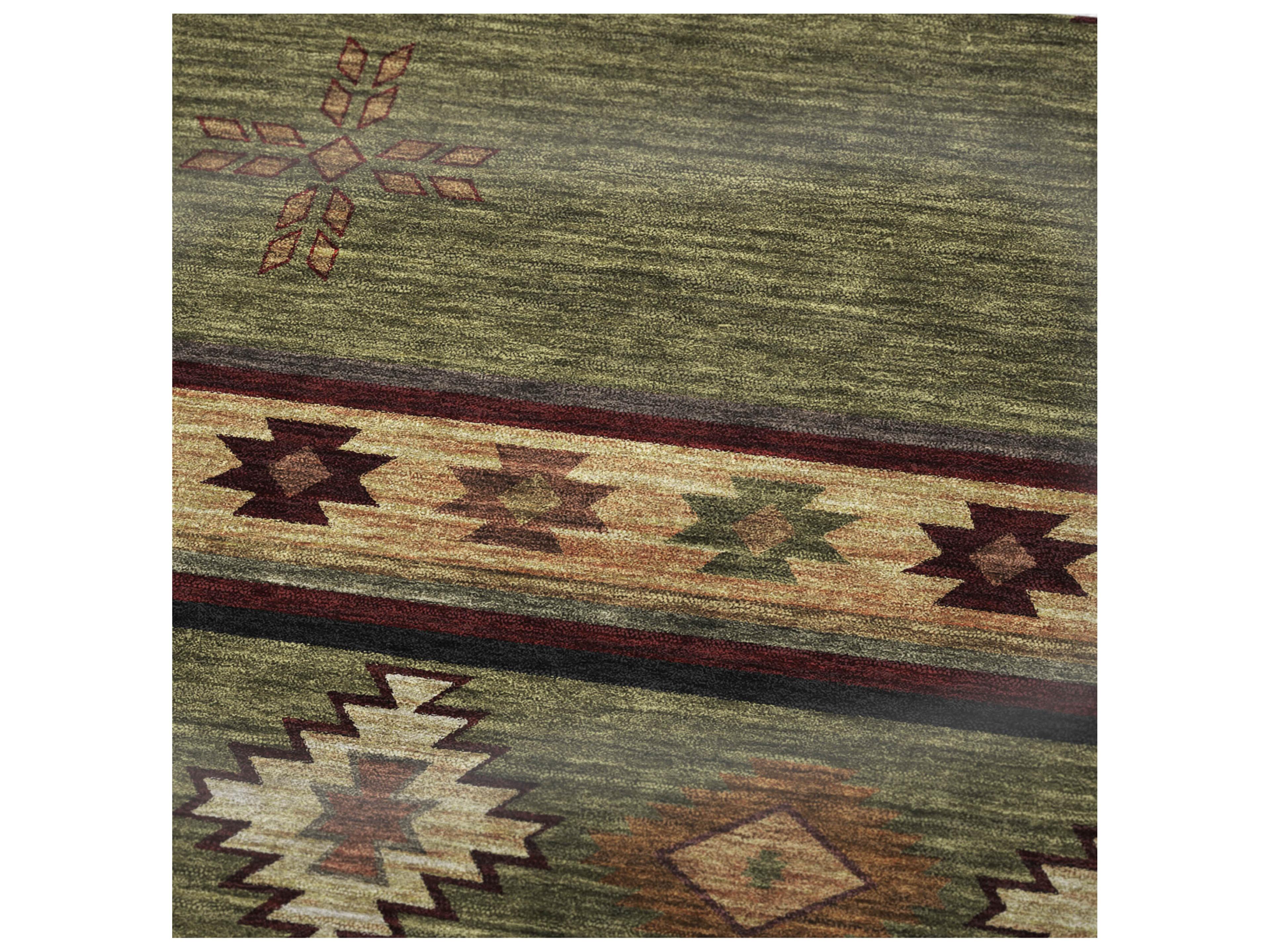 Dalyn Sherpa Green Polyester Throw