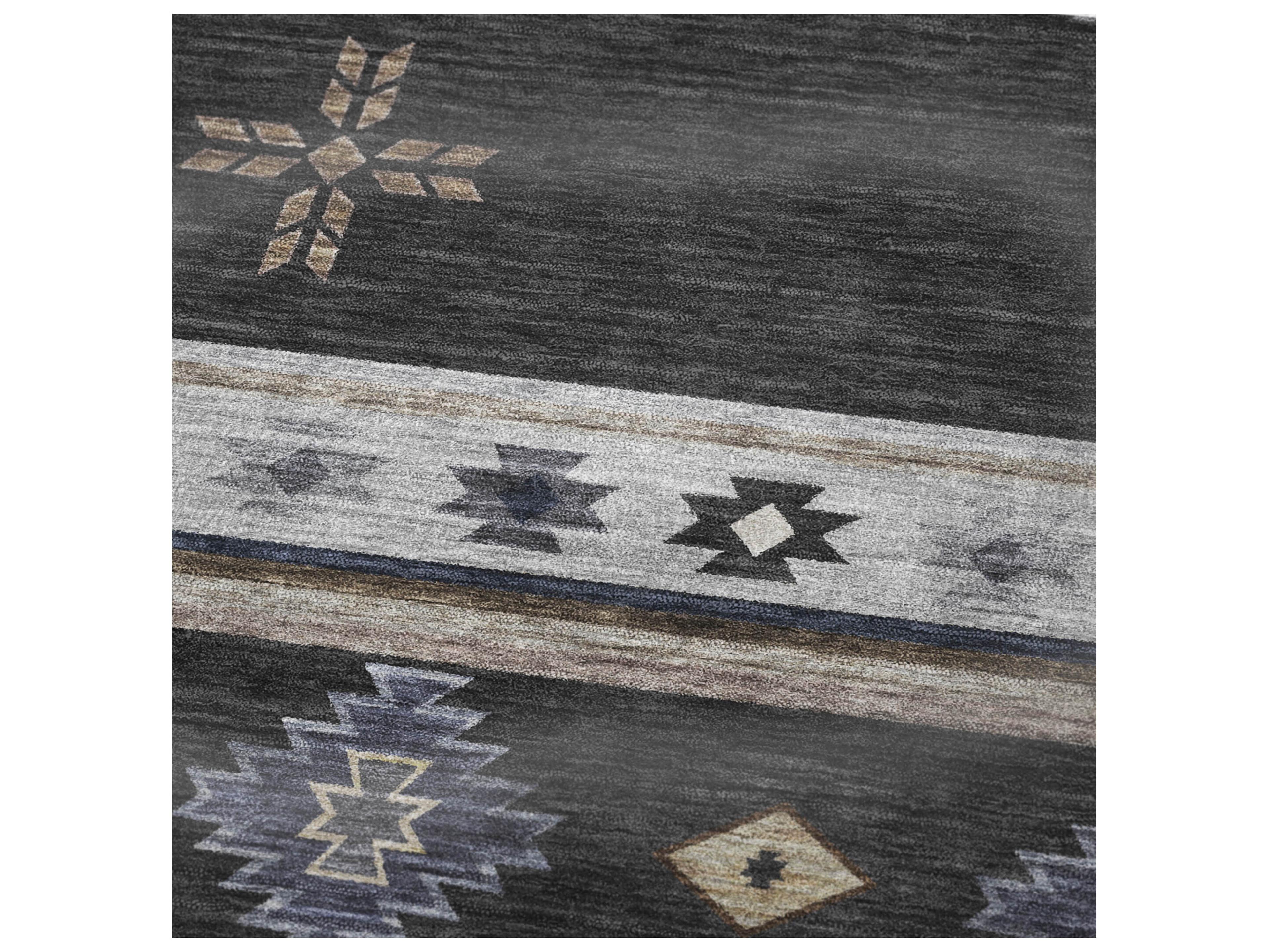 Dalyn Sherpa Black Polyester Throw