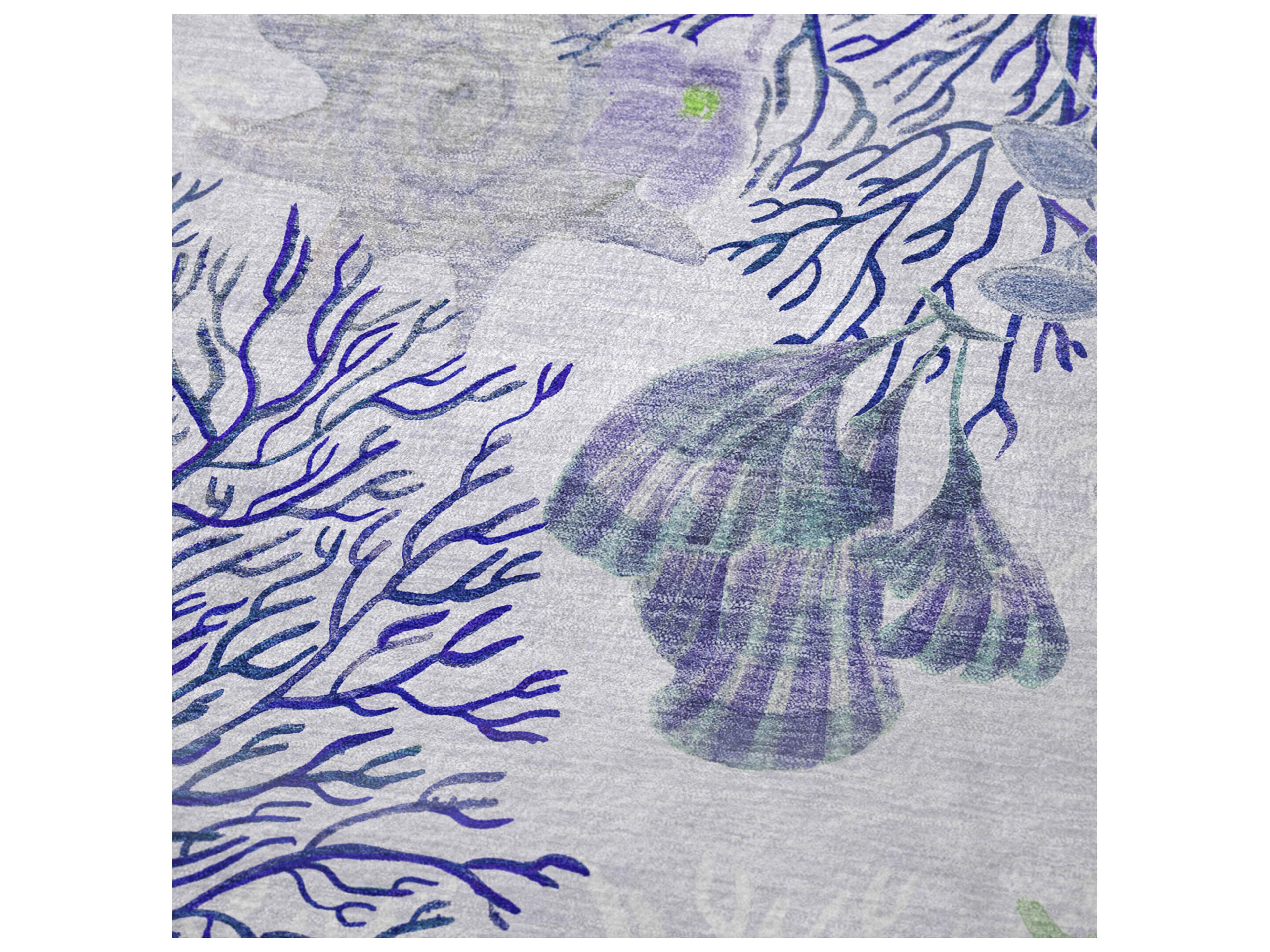 Dalyn Sherpa Purple Polyester Throw