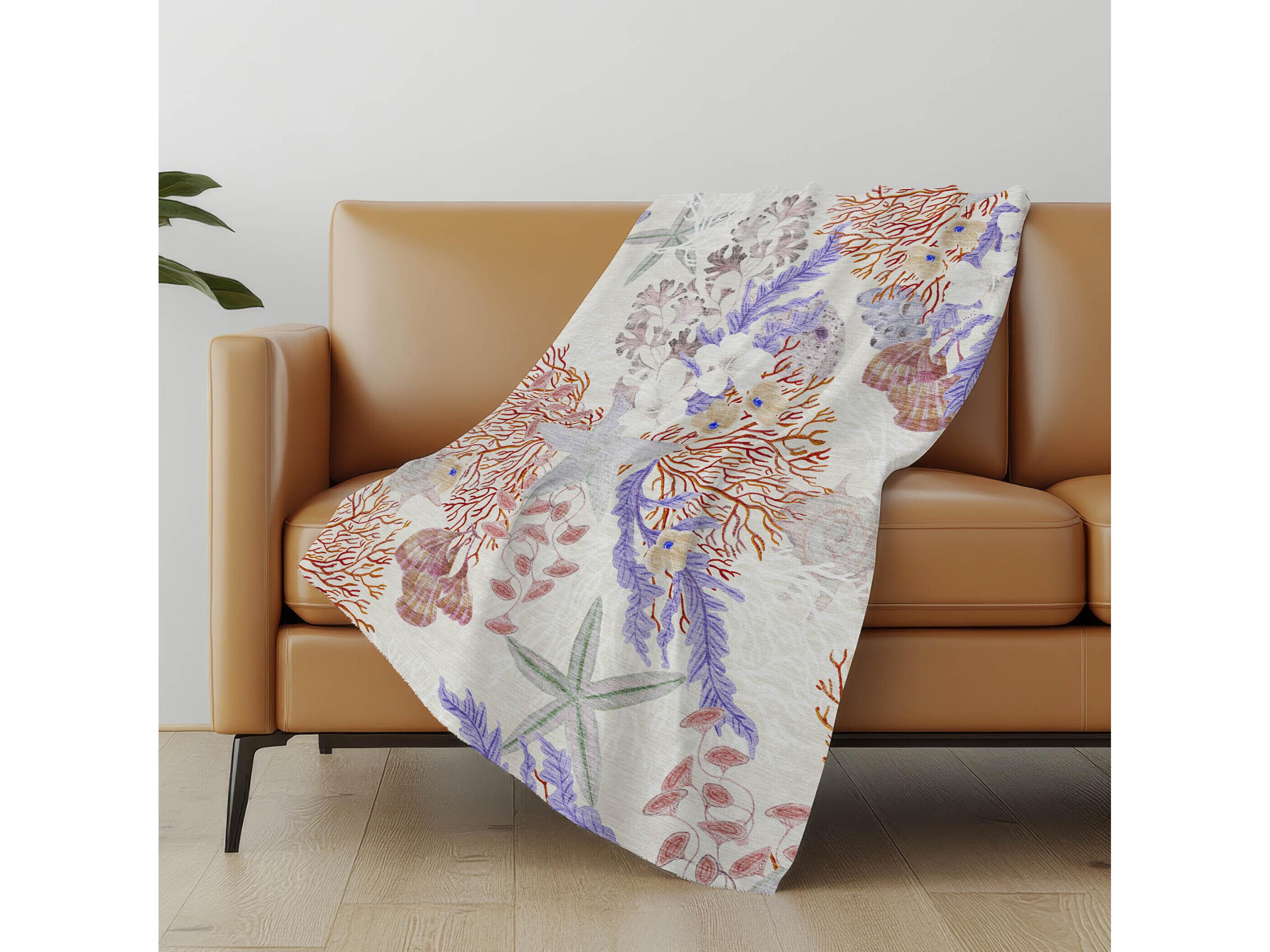 Dalyn Sherpa Ivory Polyester Throw