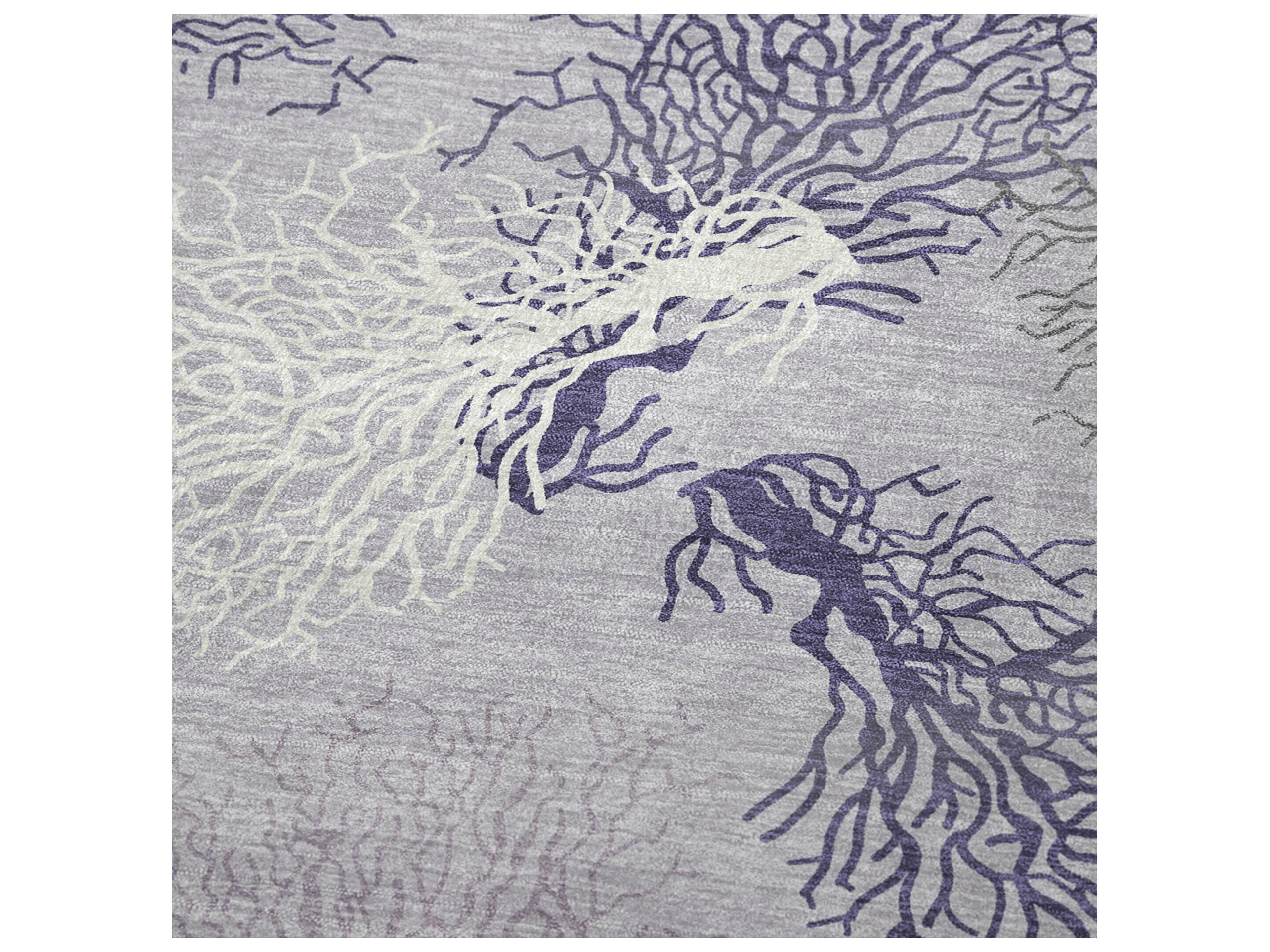 Dalyn Sherpa Purple Polyester Throw