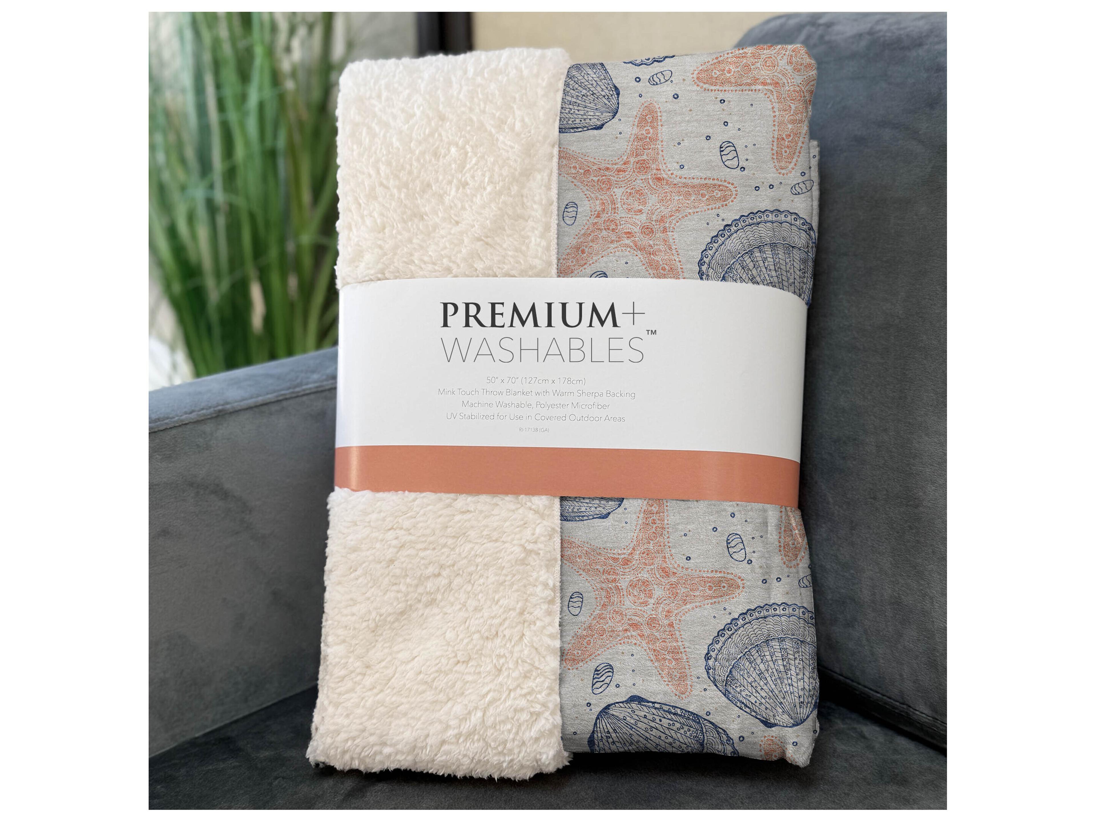 Dalyn Sherpa Beige Polyester Throw