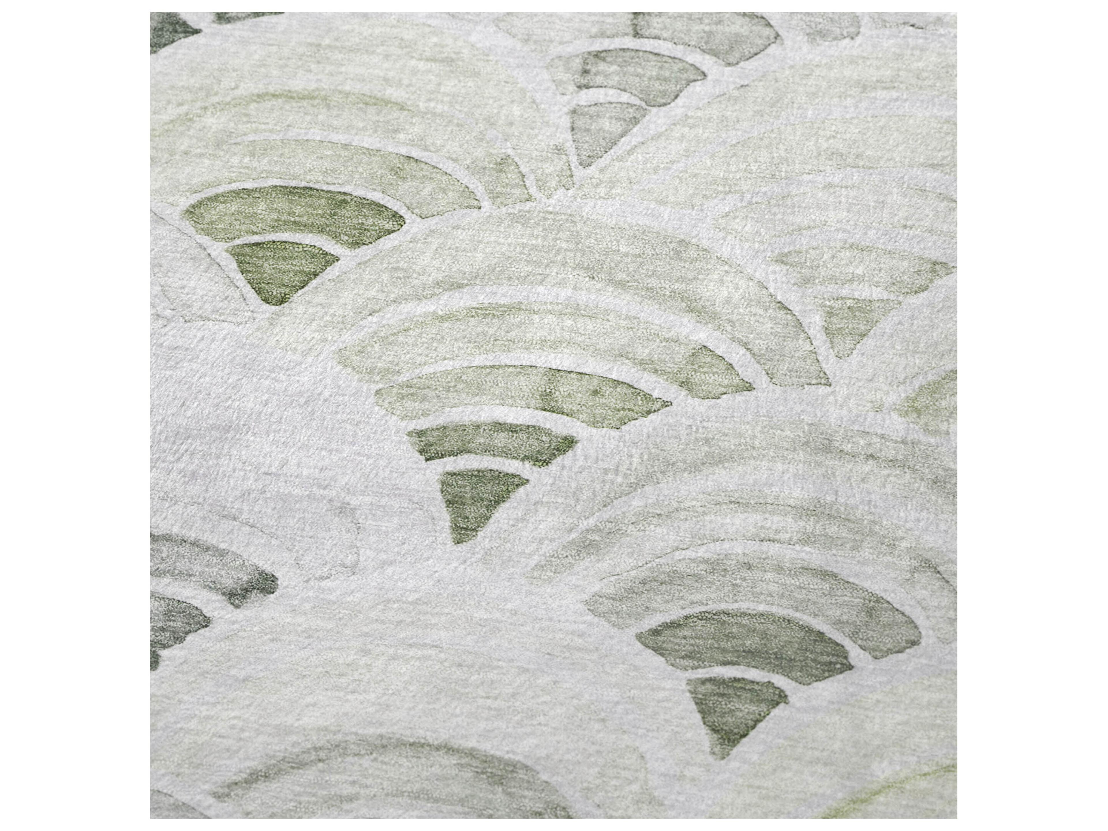 Dalyn Sherpa Green Polyester Throw