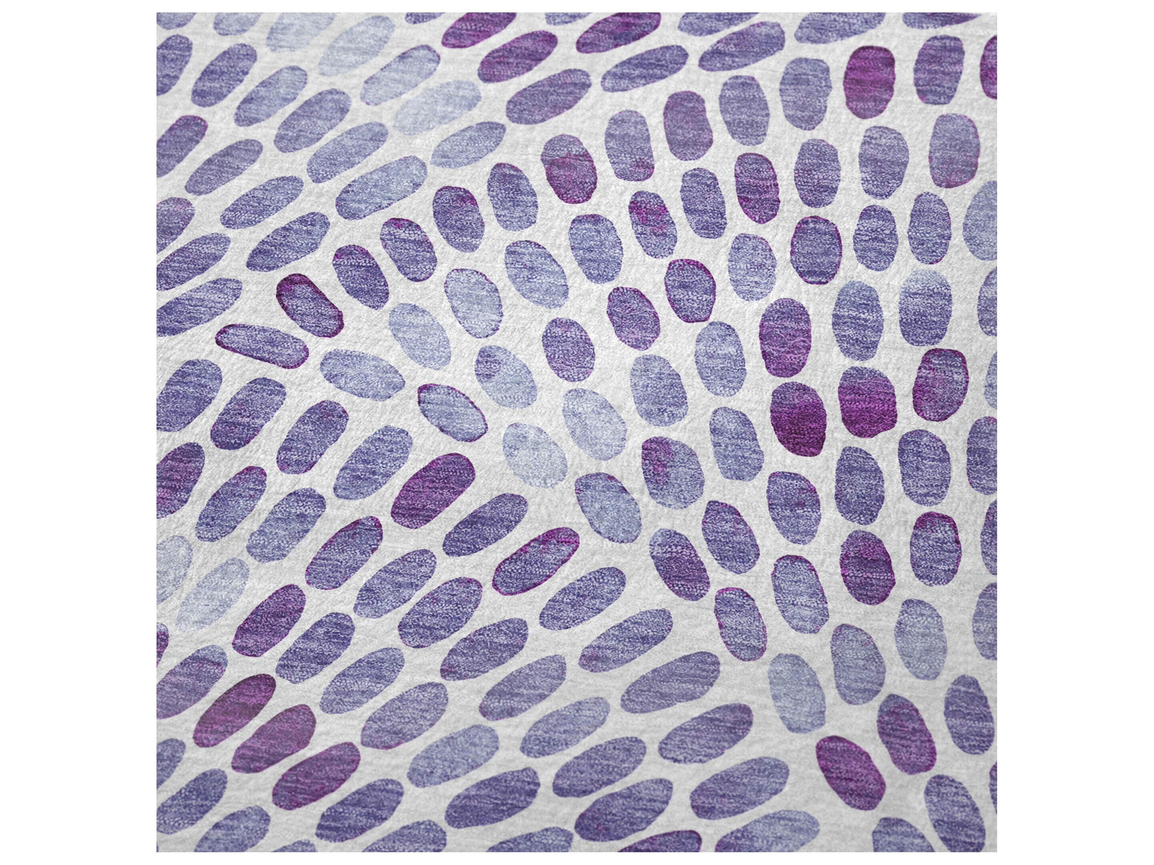 Dalyn Sherpa Purple Polyester Throw