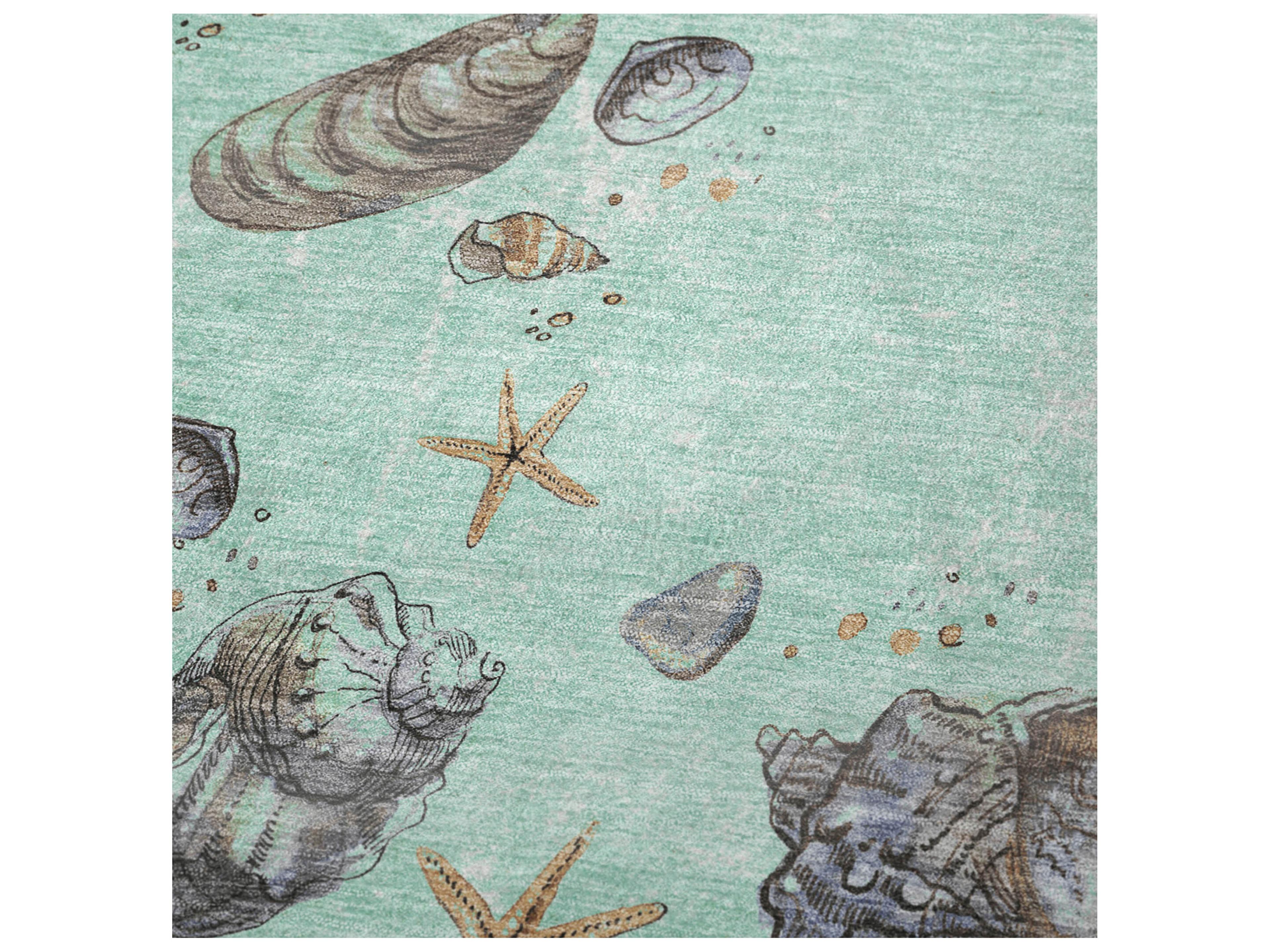 Dalyn Sherpa Green Polyester Throw