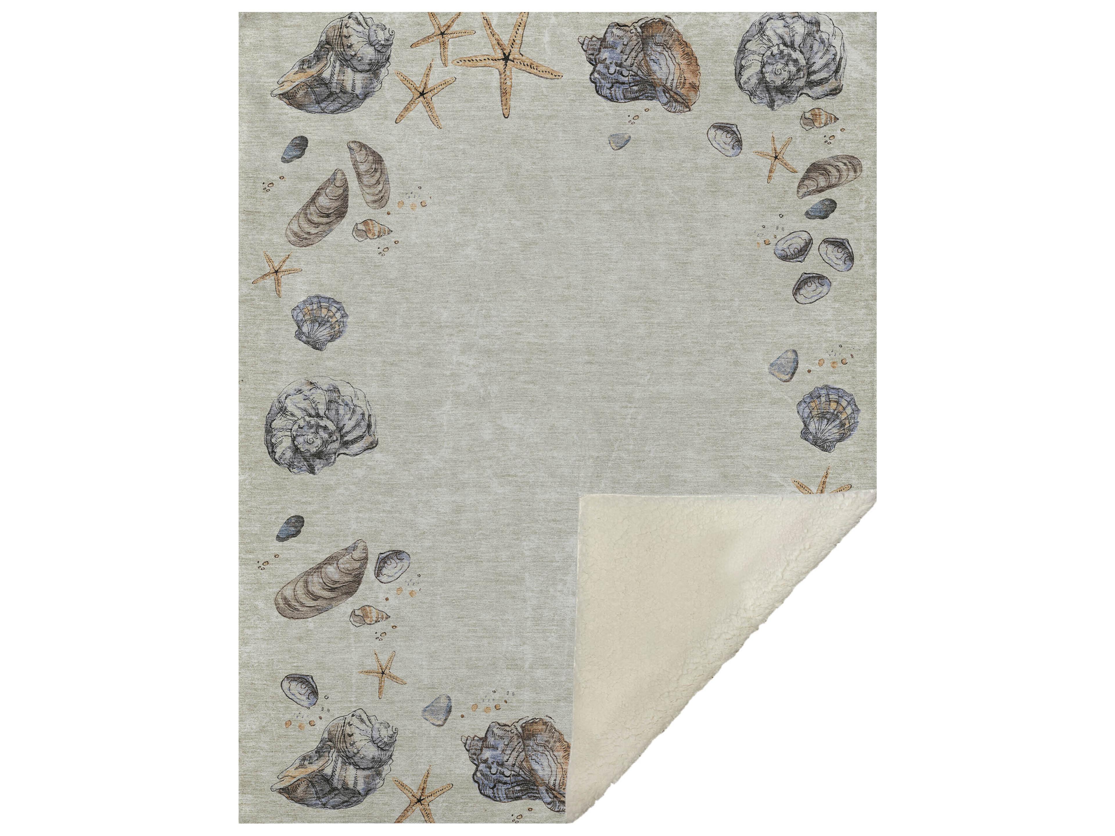 Sherpa Ivory Polyester Throw