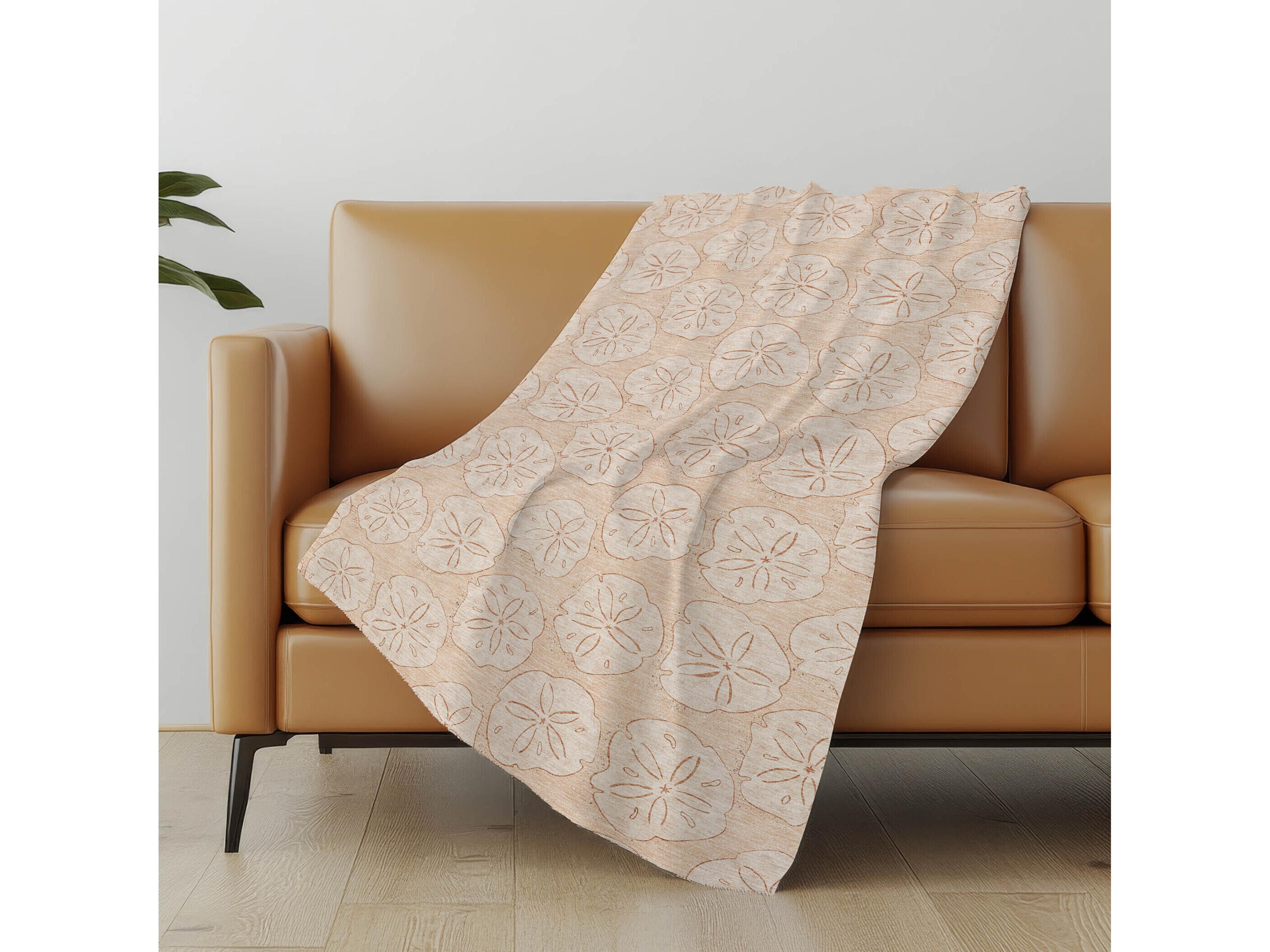 Dalyn Sherpa Orange Polyester Throw