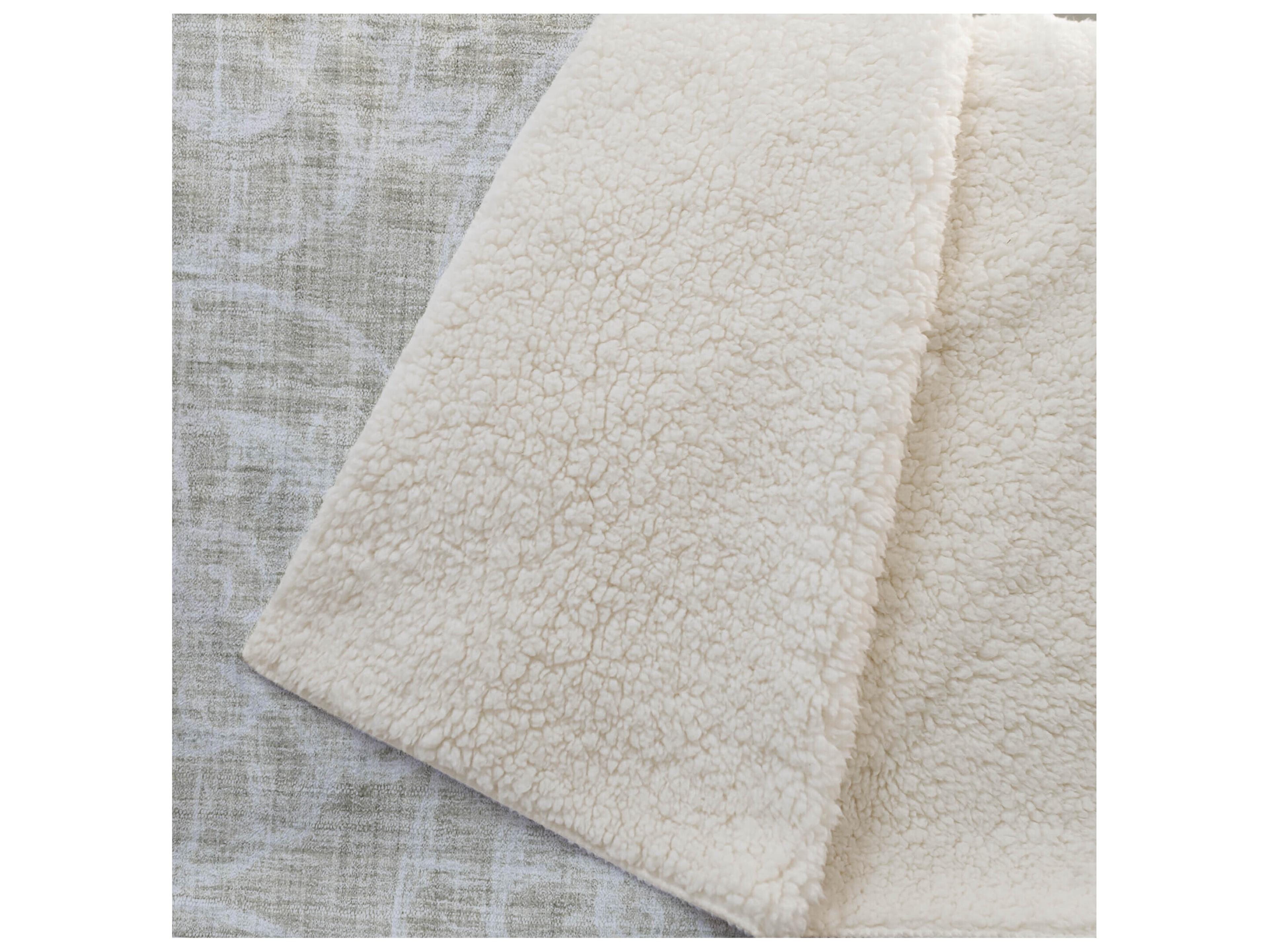 Dalyn Sherpa Beige Polyester Throw