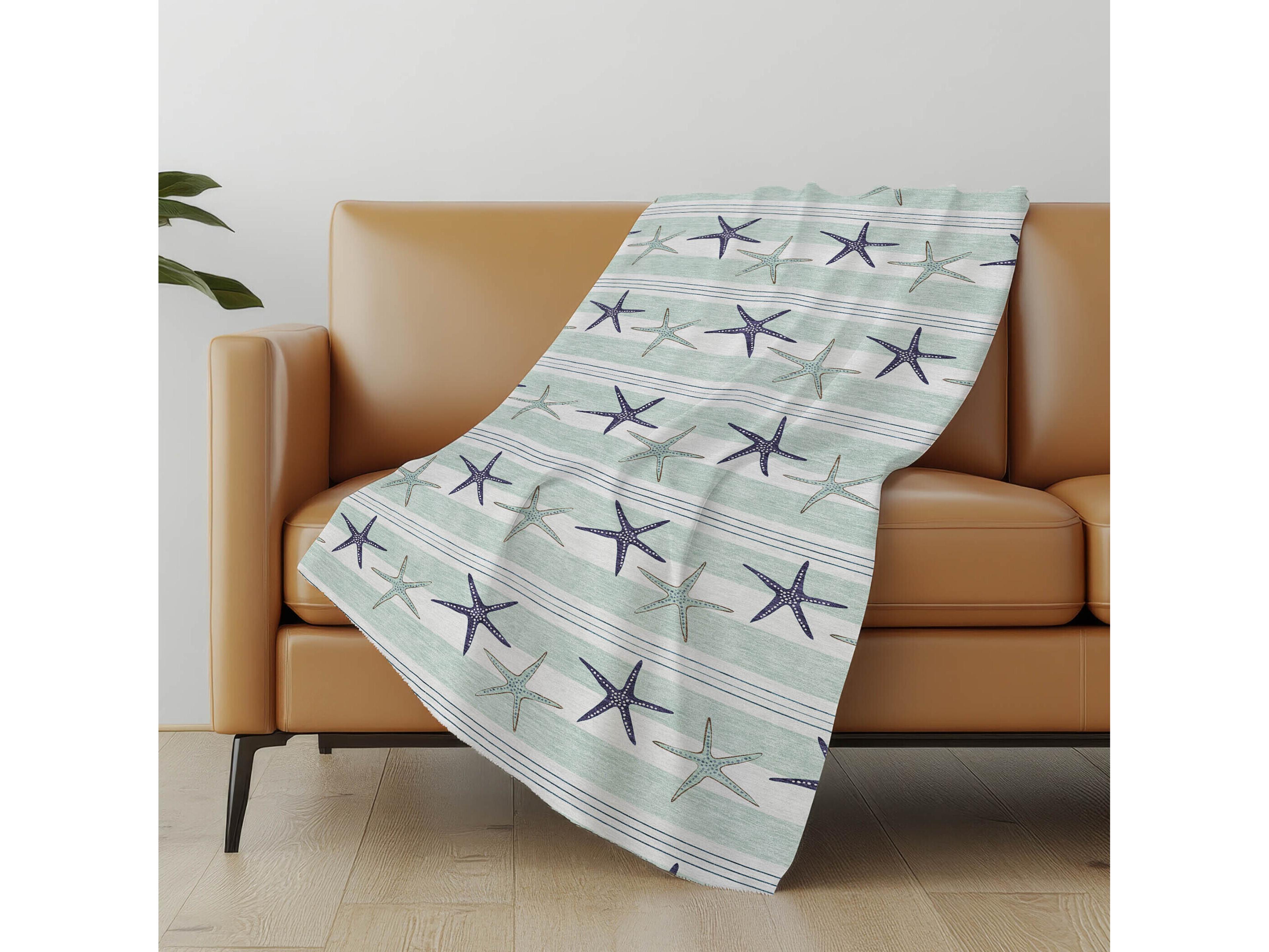 Dalyn Sherpa Blue Polyester Throw