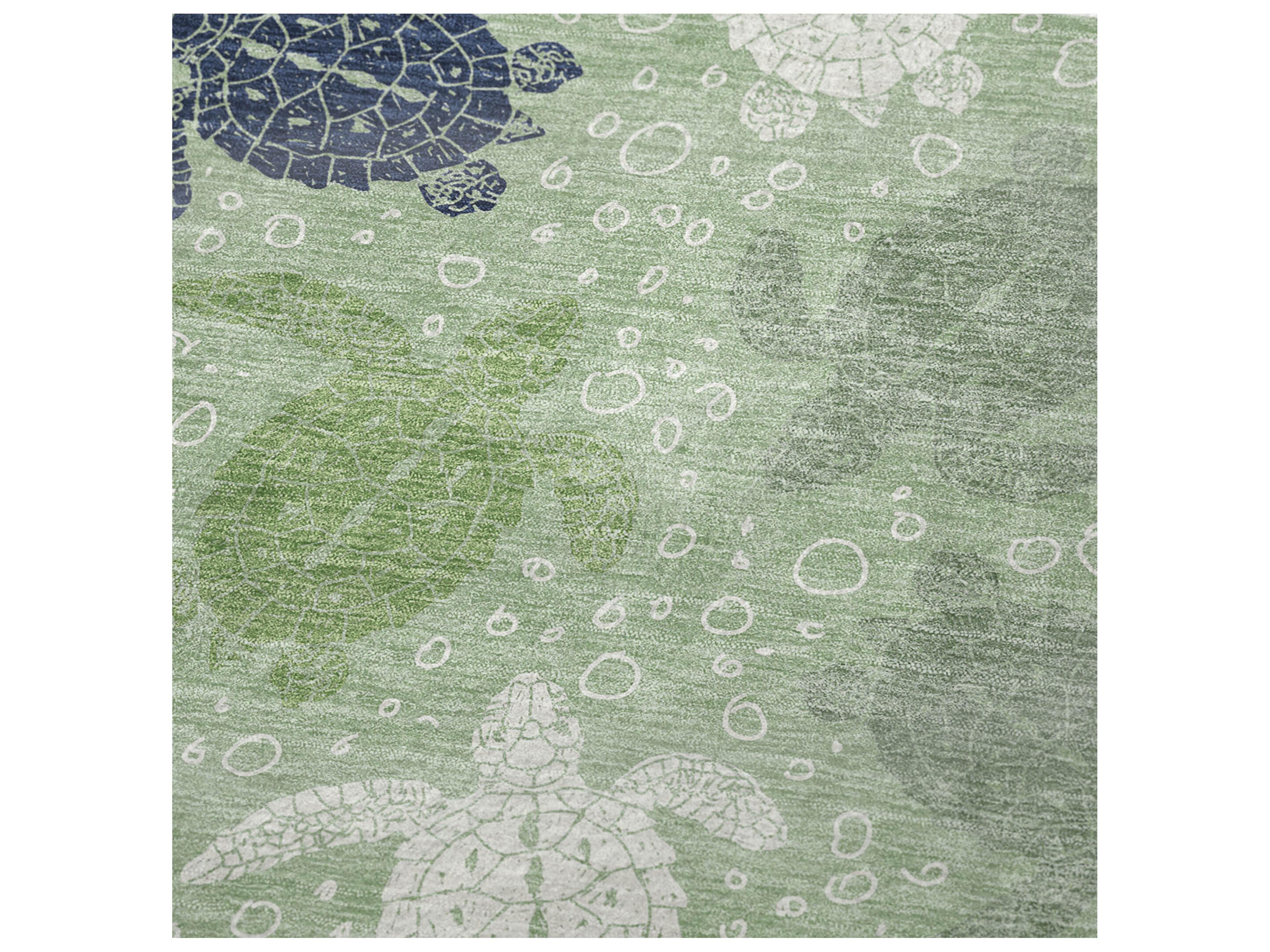 Dalyn Sherpa Green Polyester Throw