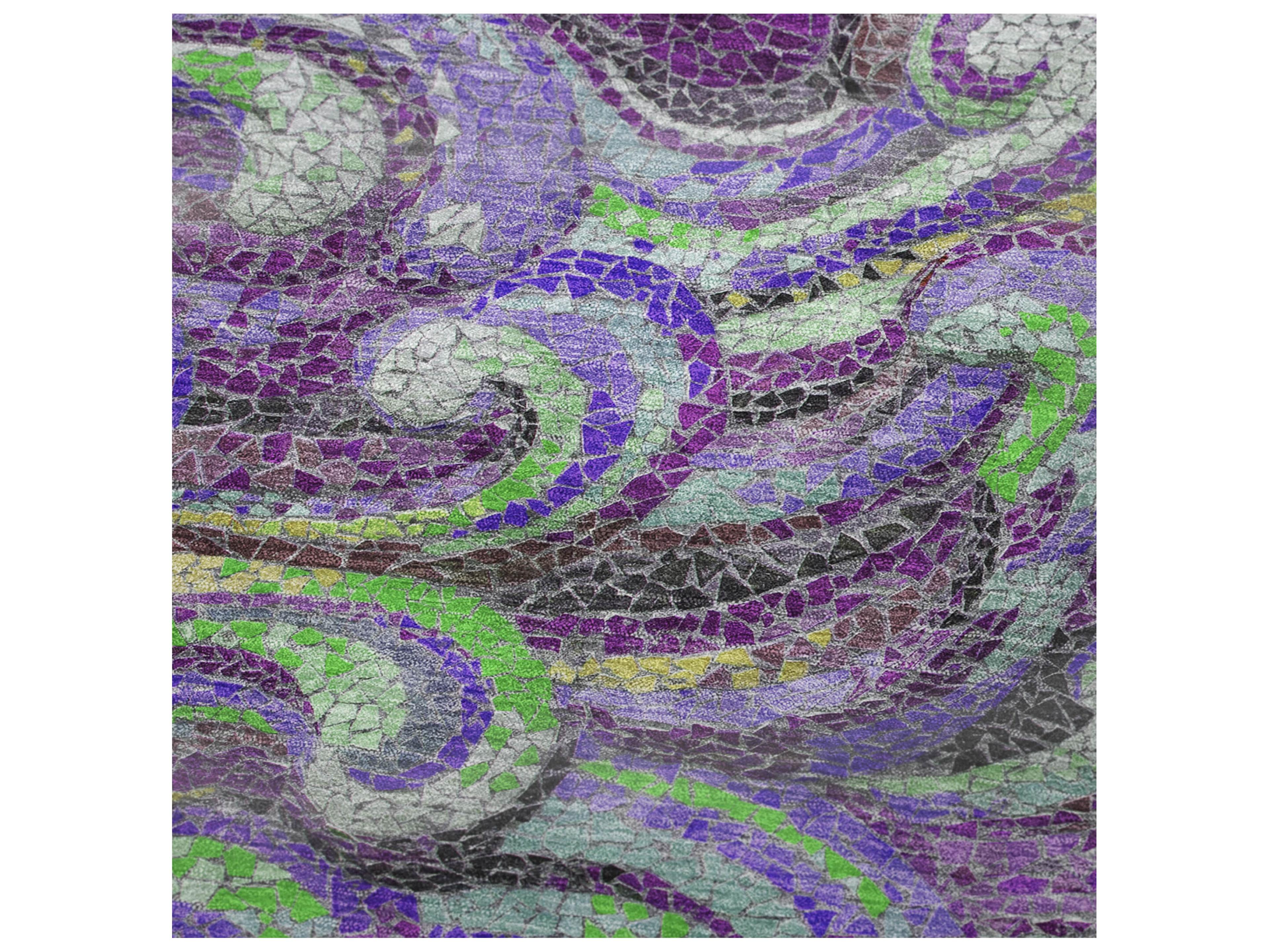 Dalyn Sherpa Purple Polyester Throw