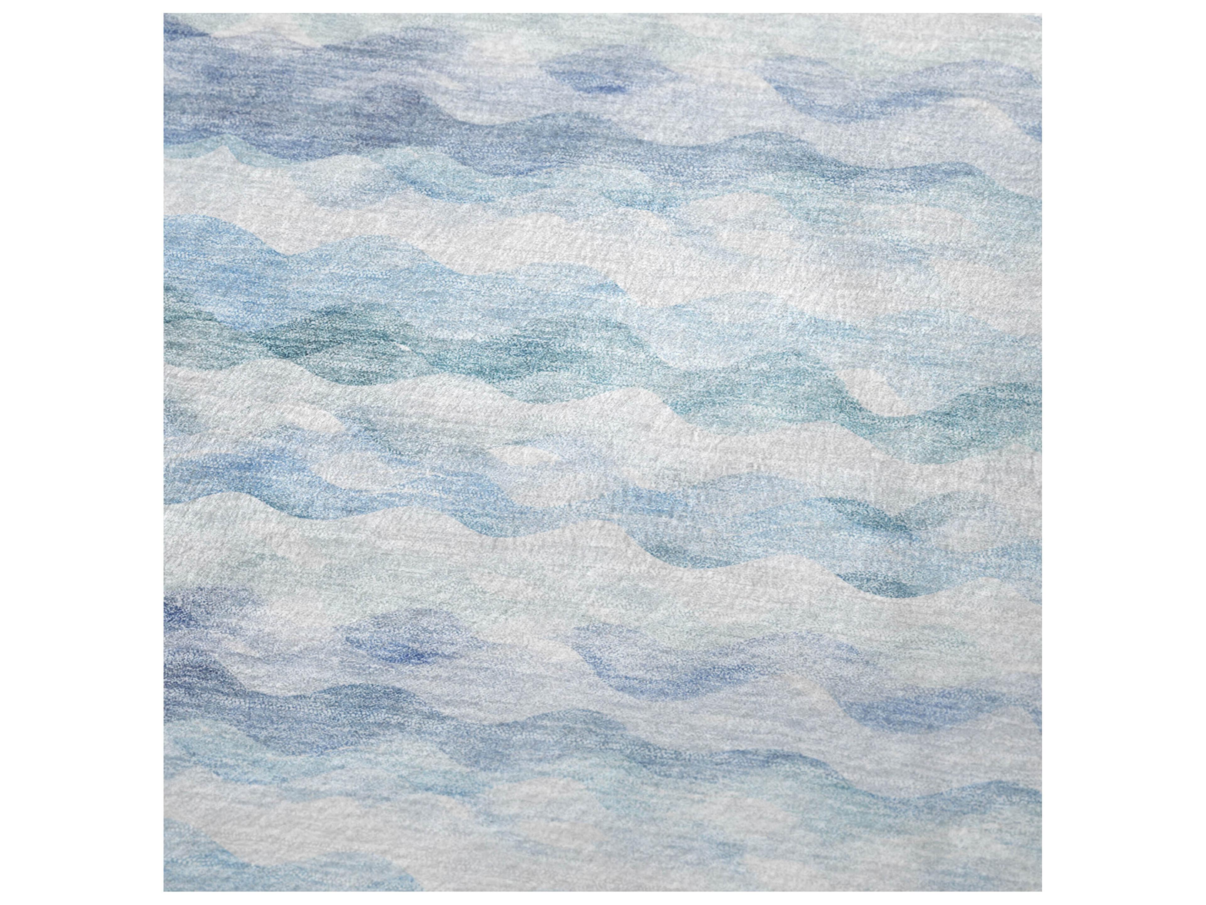 Dalyn Sherpa Blue Polyester Throw