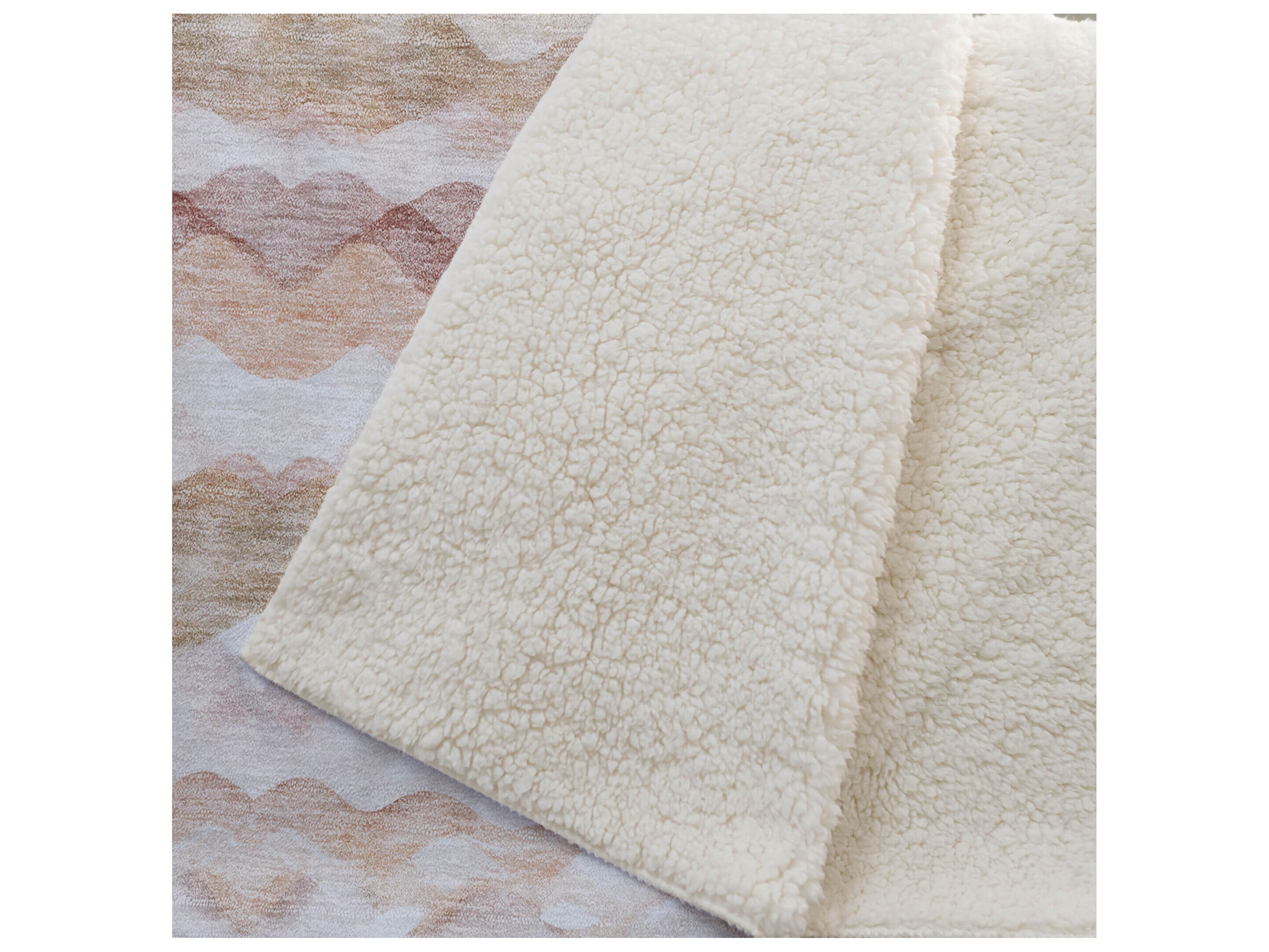 Dalyn Sherpa Orange Polyester Throw