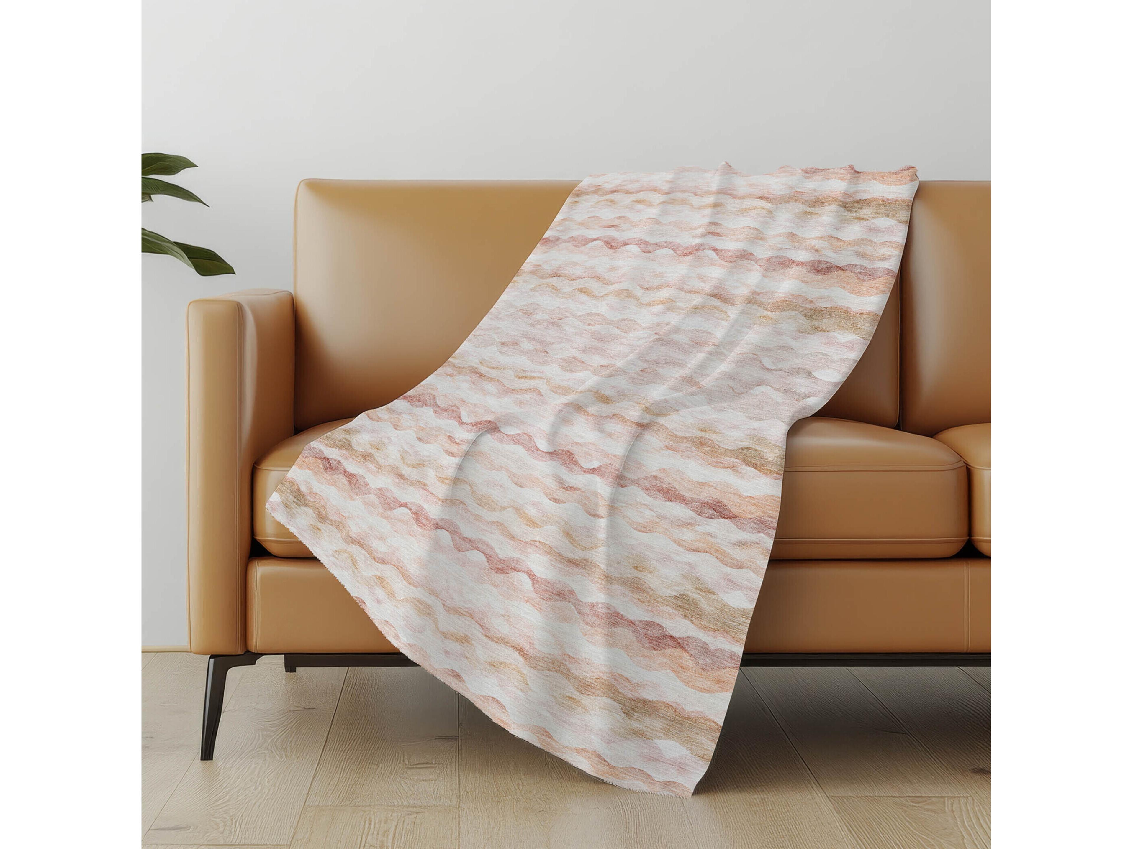 Dalyn Sherpa Orange Polyester Throw