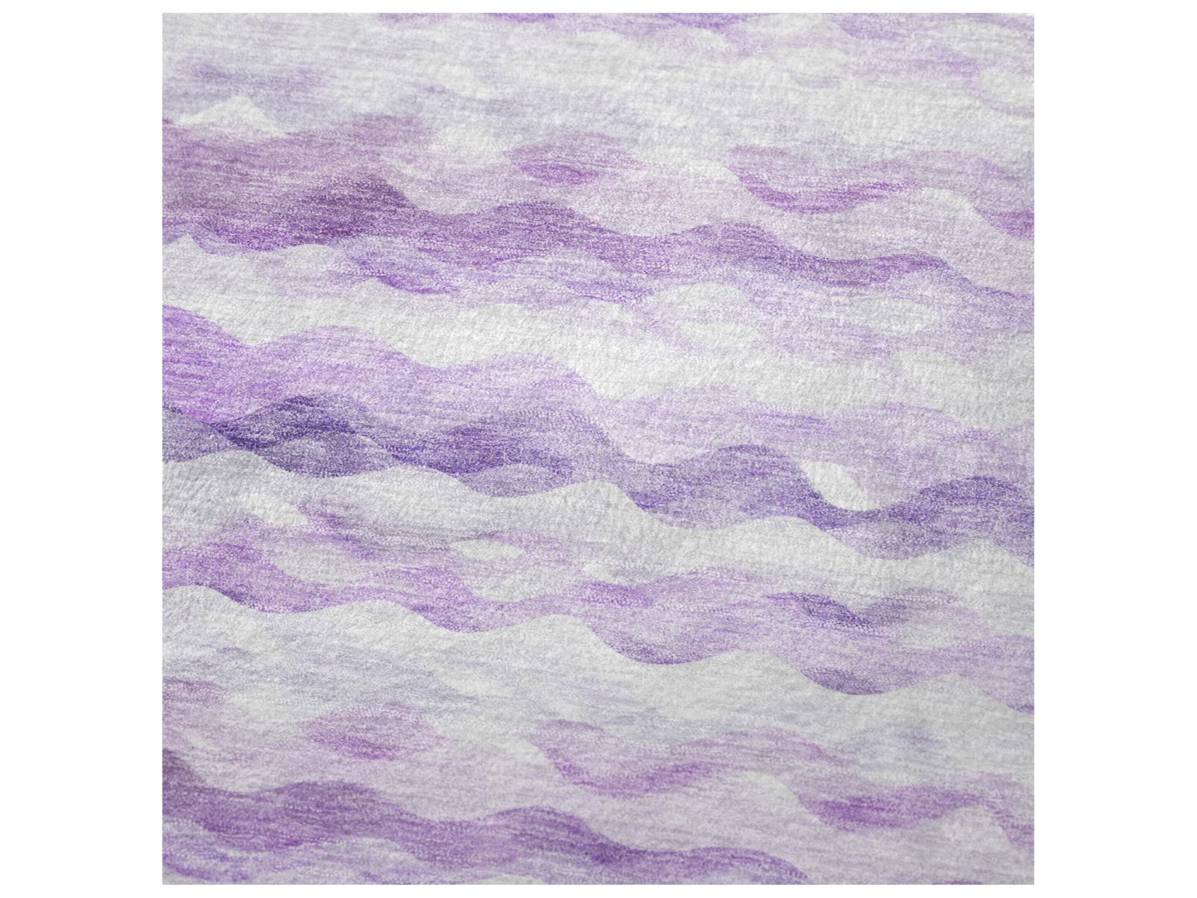 Dalyn Sherpa Purple Polyester Throw