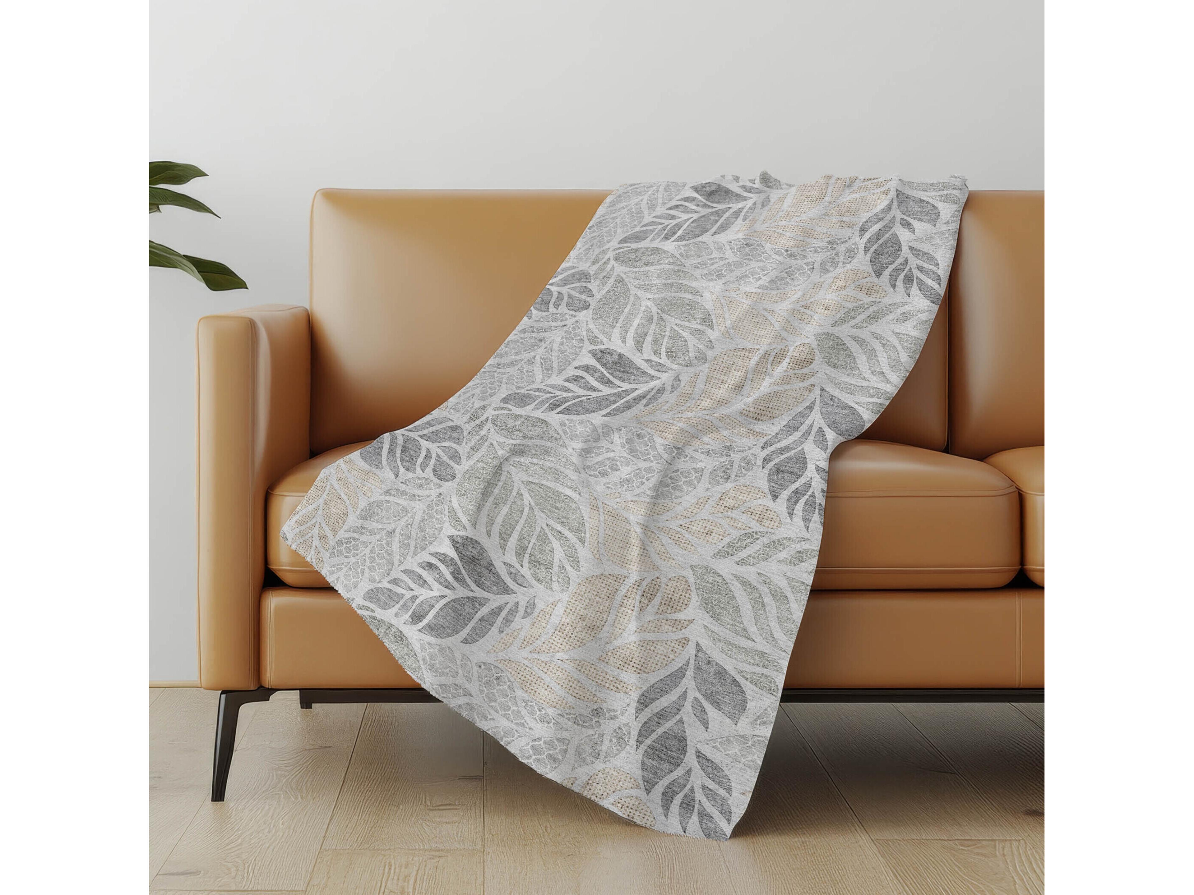 Dalyn Sherpa Gray Polyester Throw