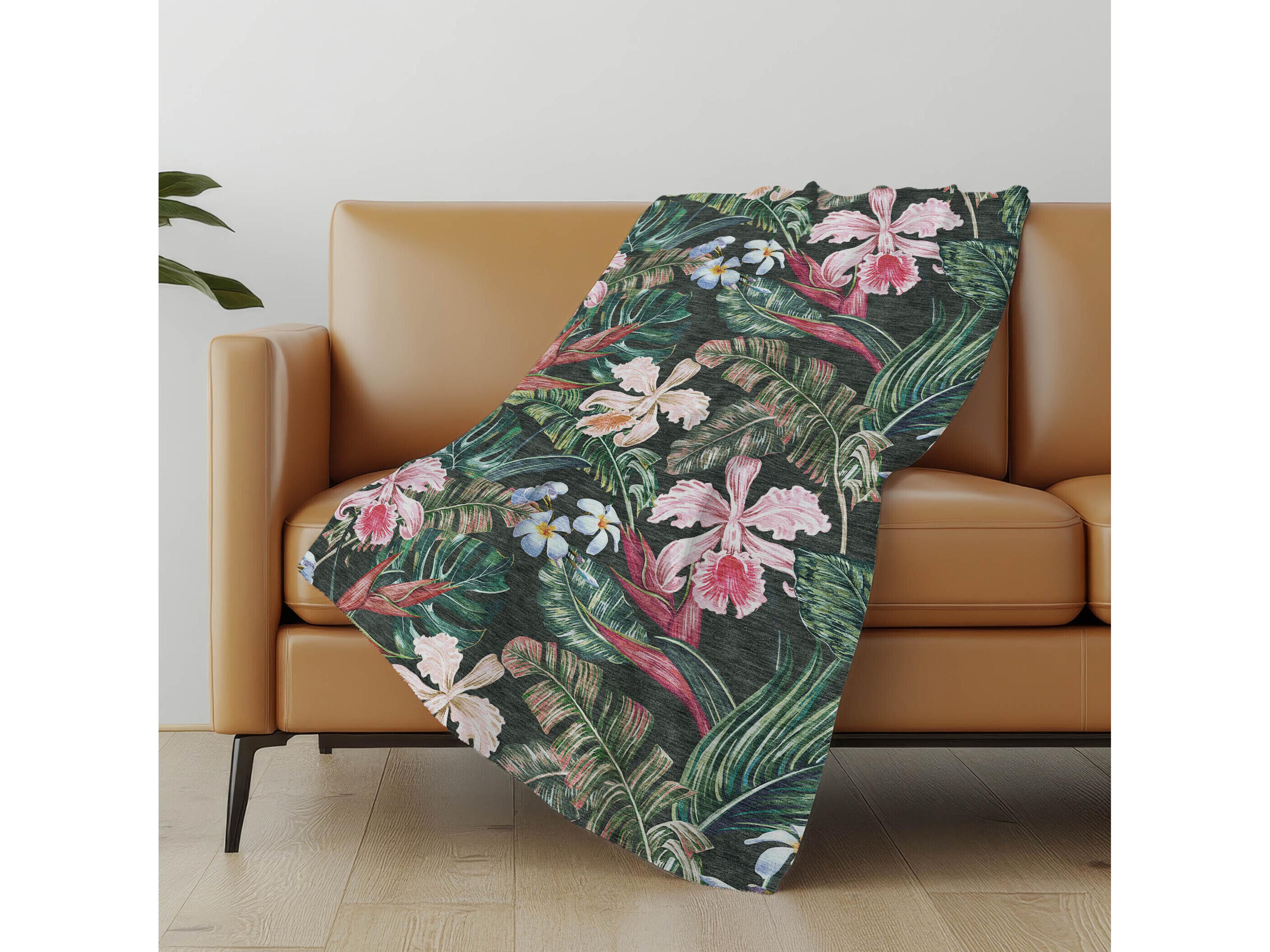 Dalyn Sherpa Black Polyester Throw