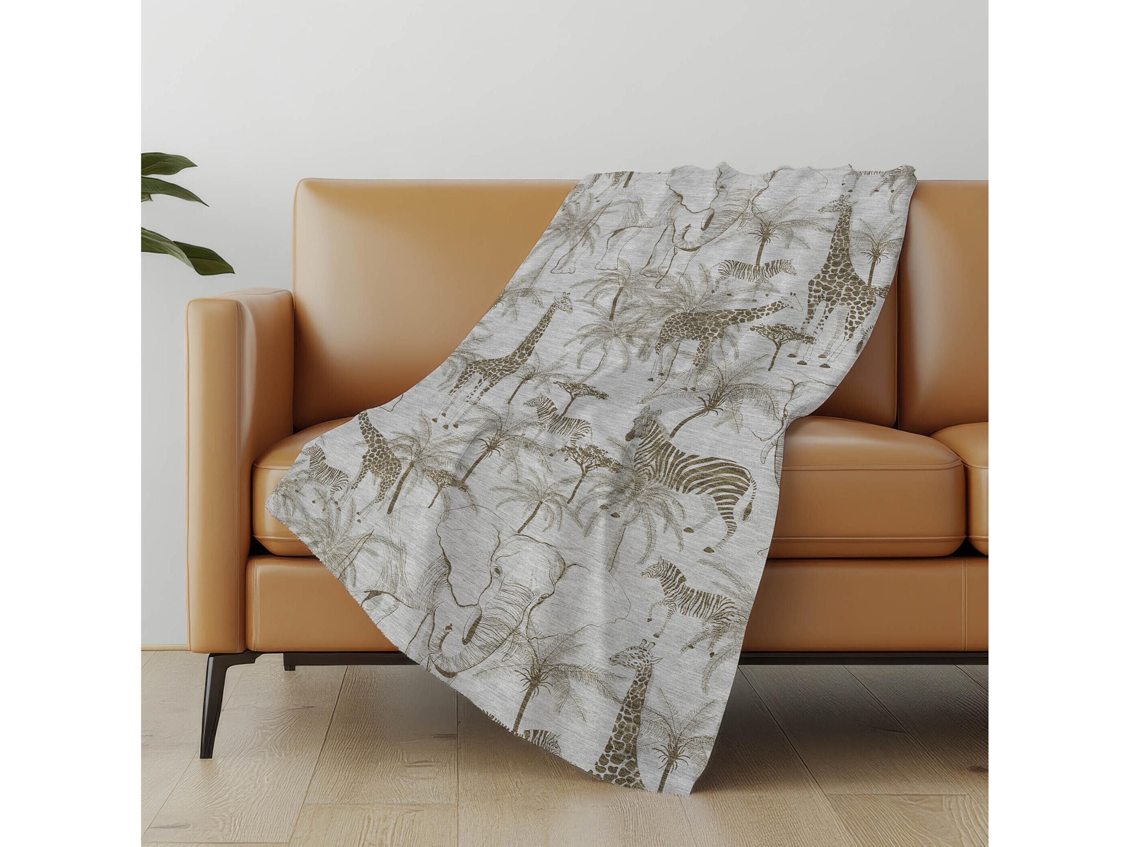 Dalyn Sherpa Gray Polyester Throw
