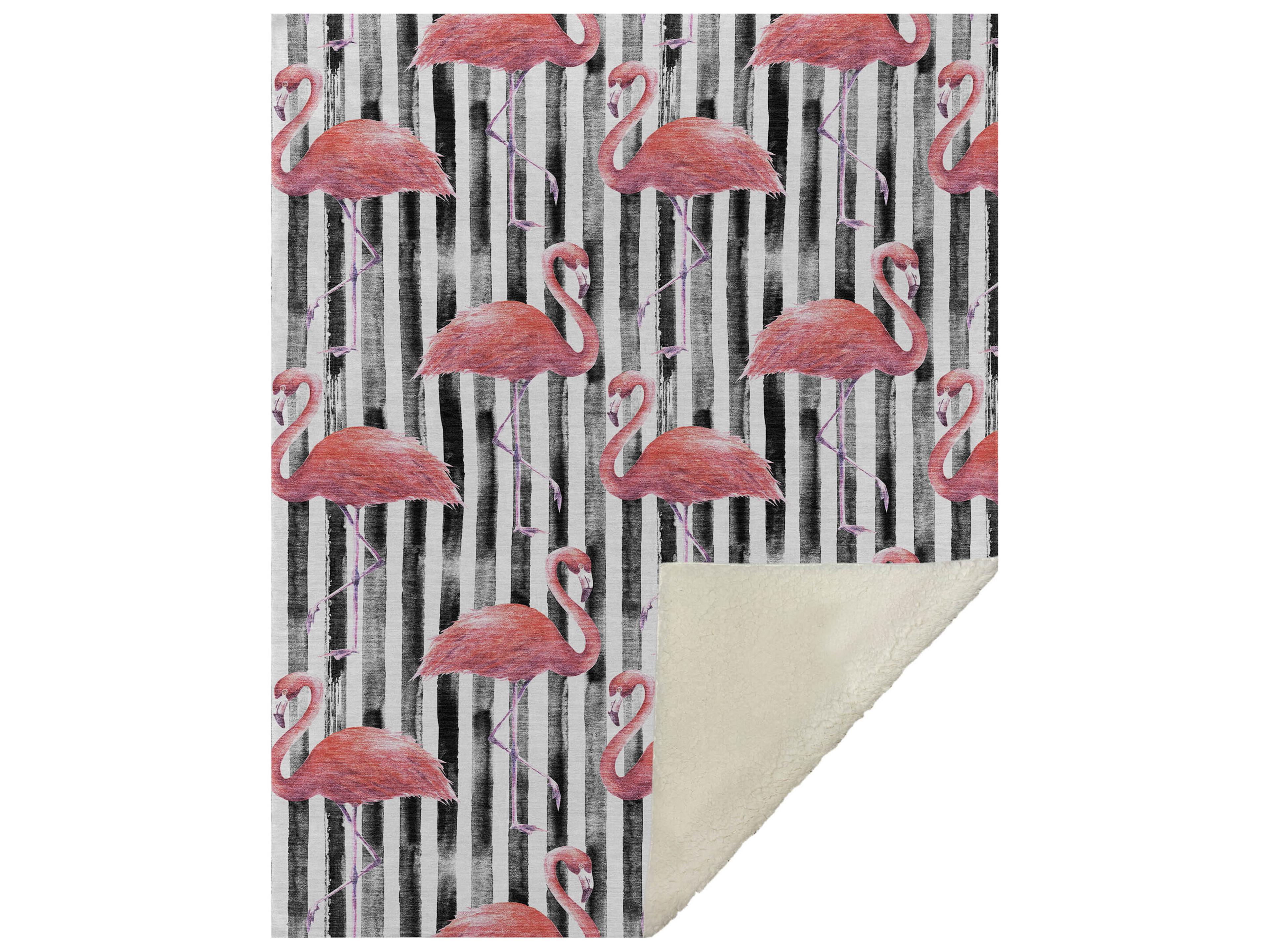 Dalyn Sherpa Black Polyester Throw