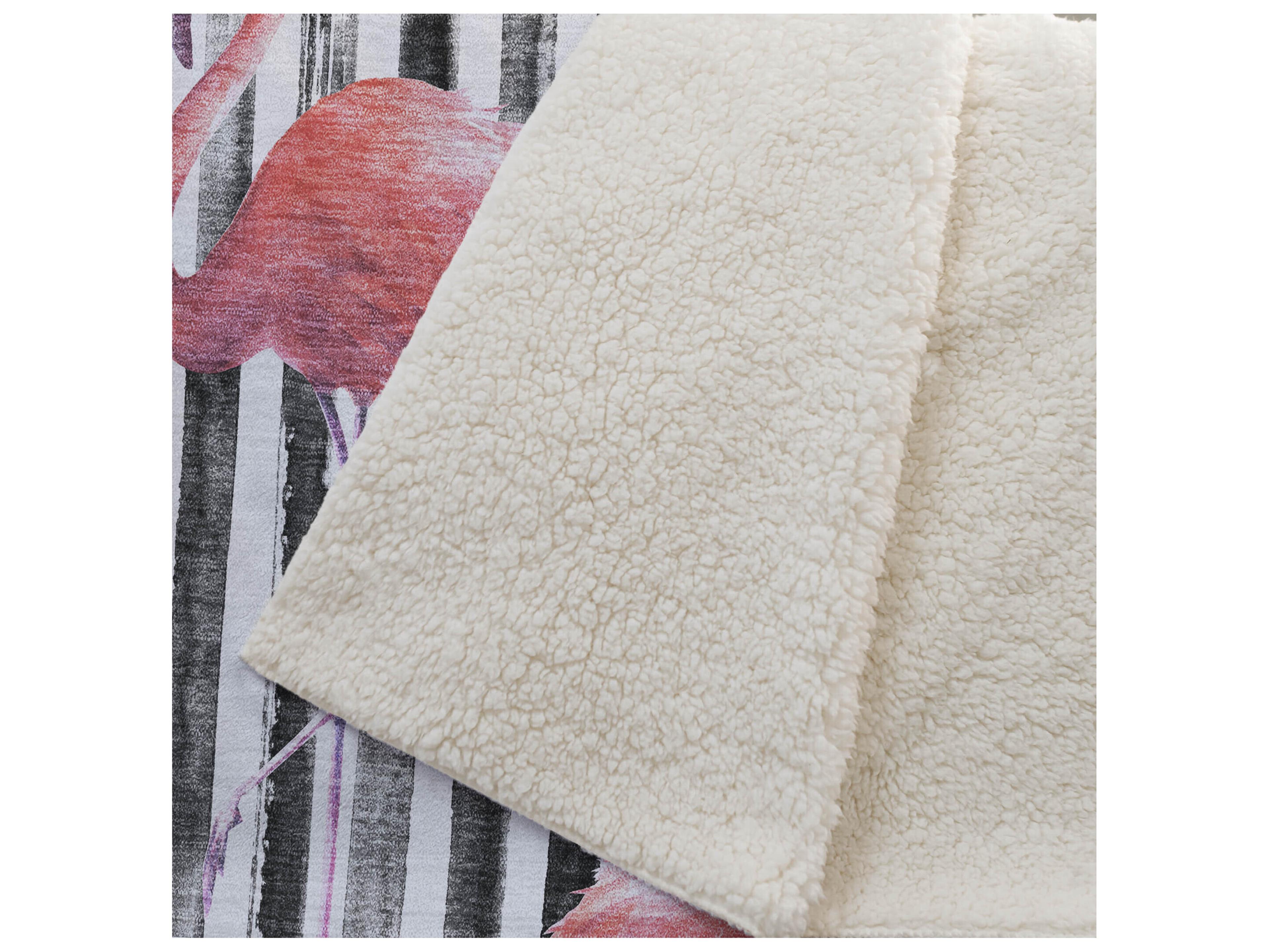 Dalyn Sherpa Black Polyester Throw