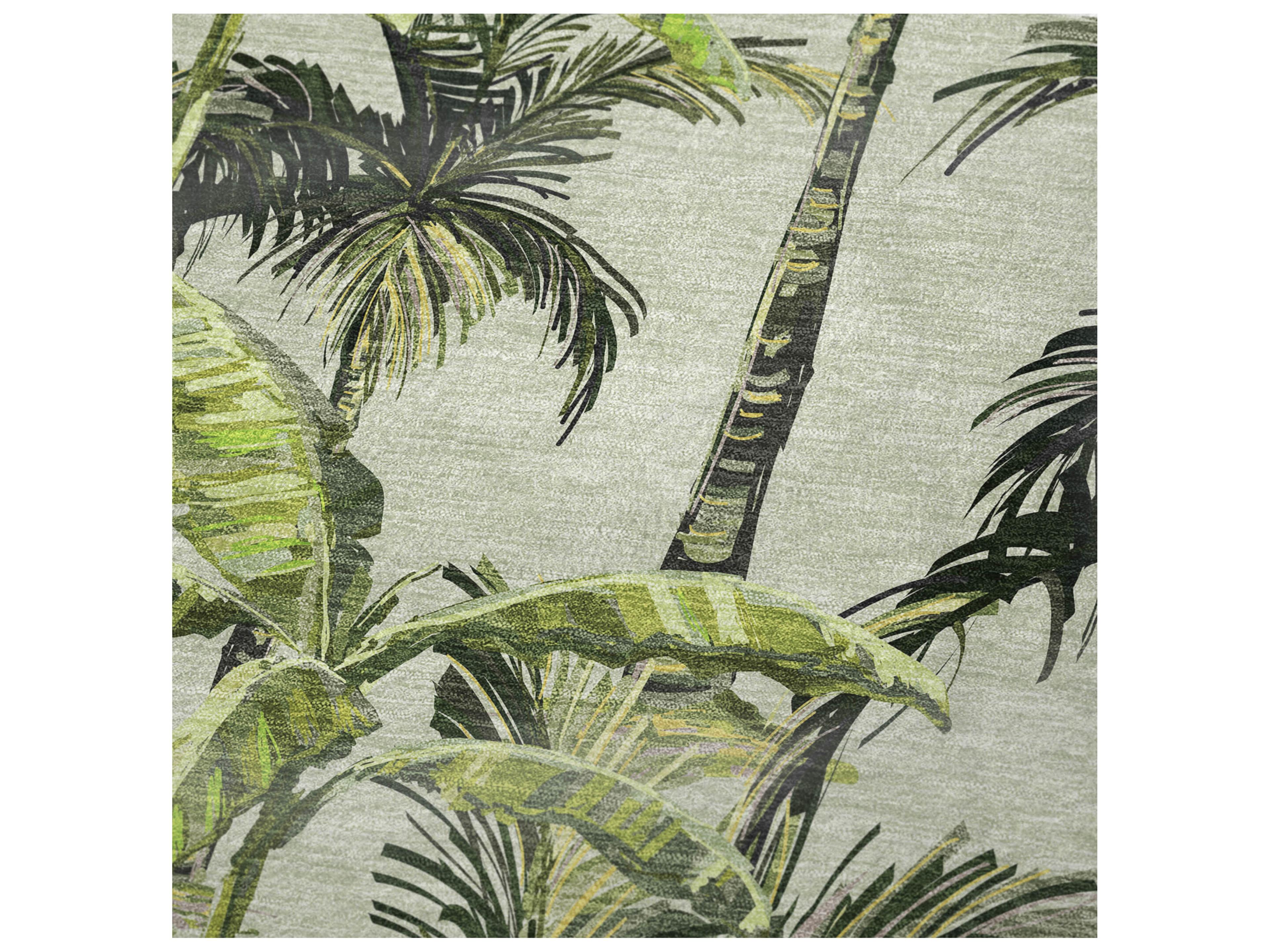 Dalyn Sherpa Green Polyester Throw