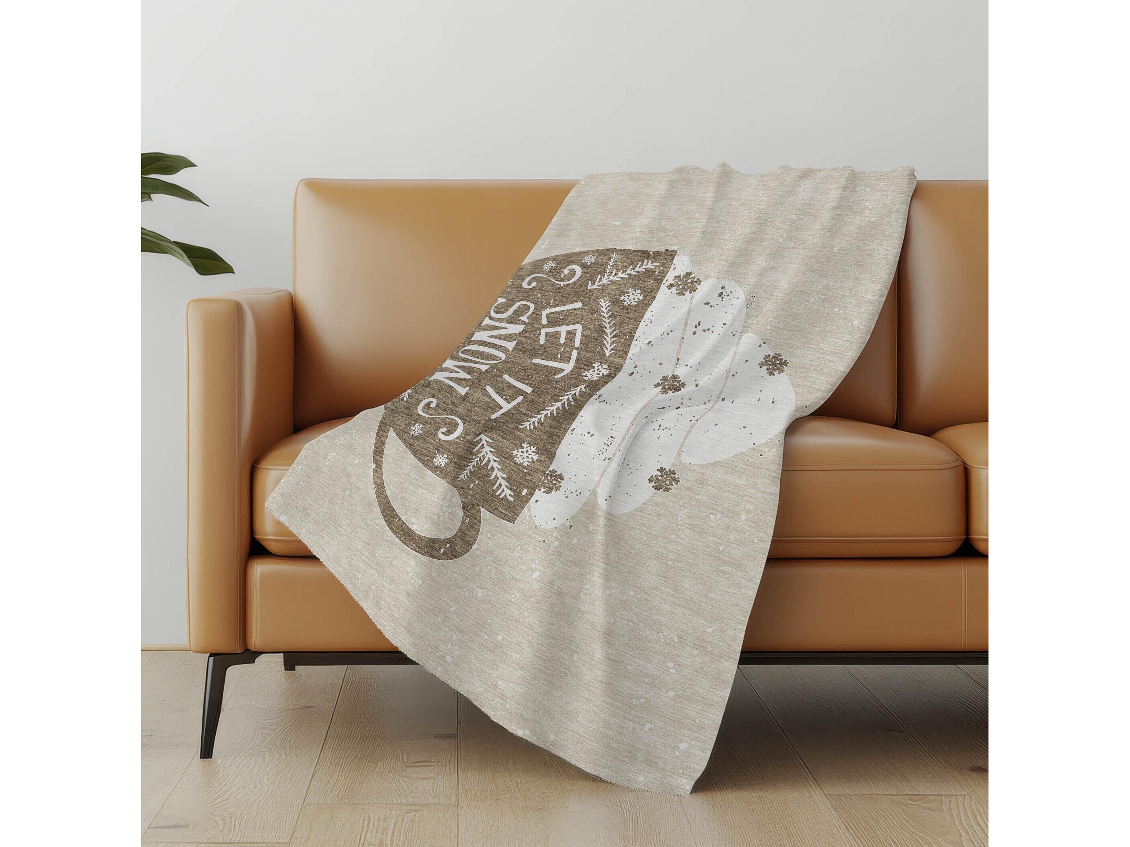 Dalyn Sherpa Beige Polyester Throw